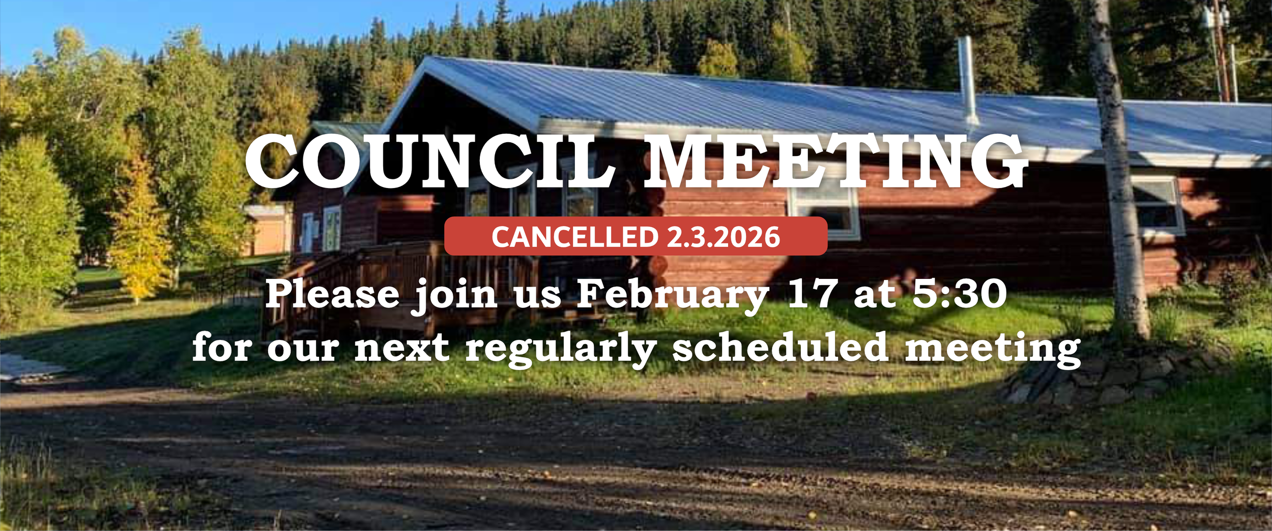 Council Meeting Cancelled 2/3/2026. Please join us for our next regularly scheduled meeting Feb 17 at 5:30