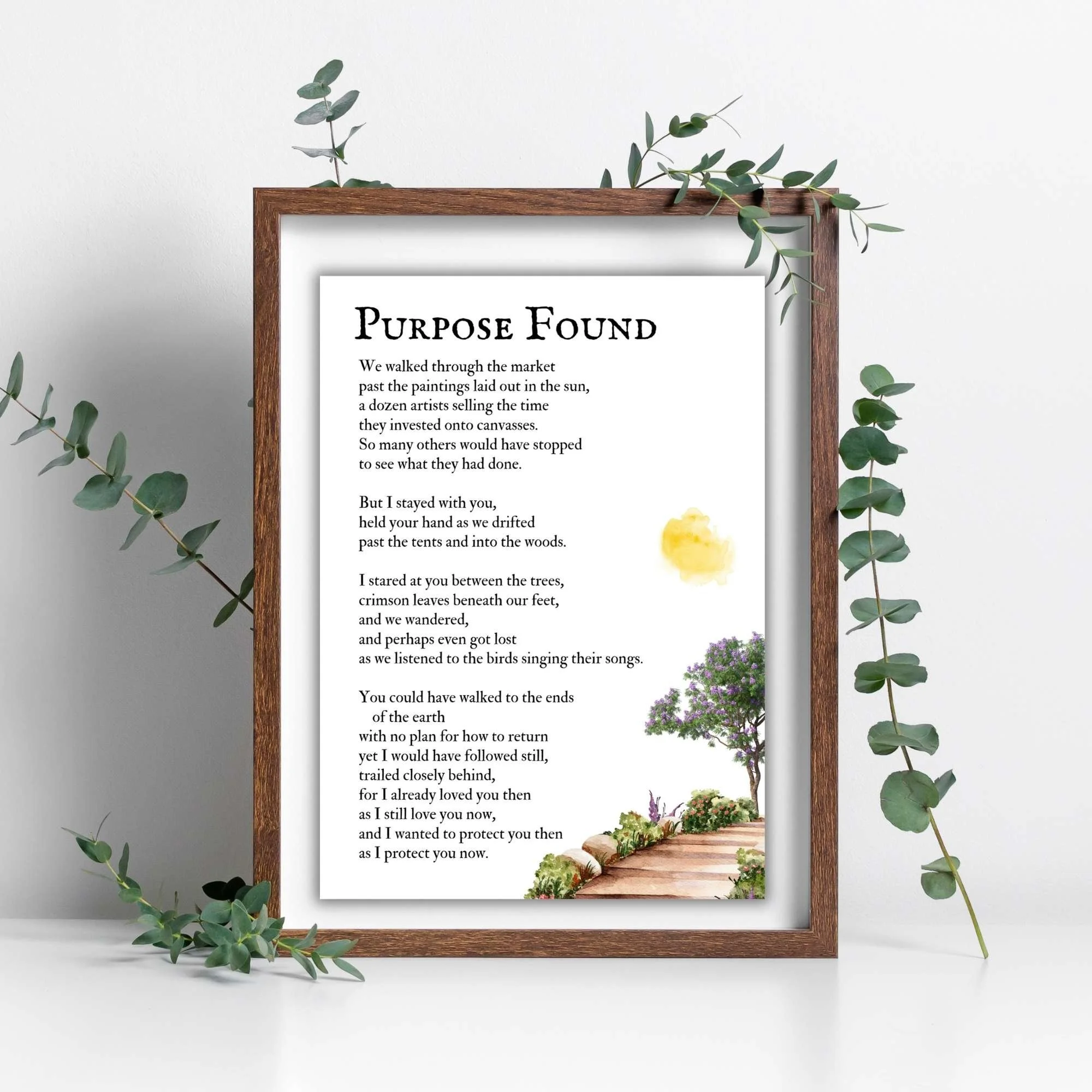 Poetry Print with Green Leaves.jpg