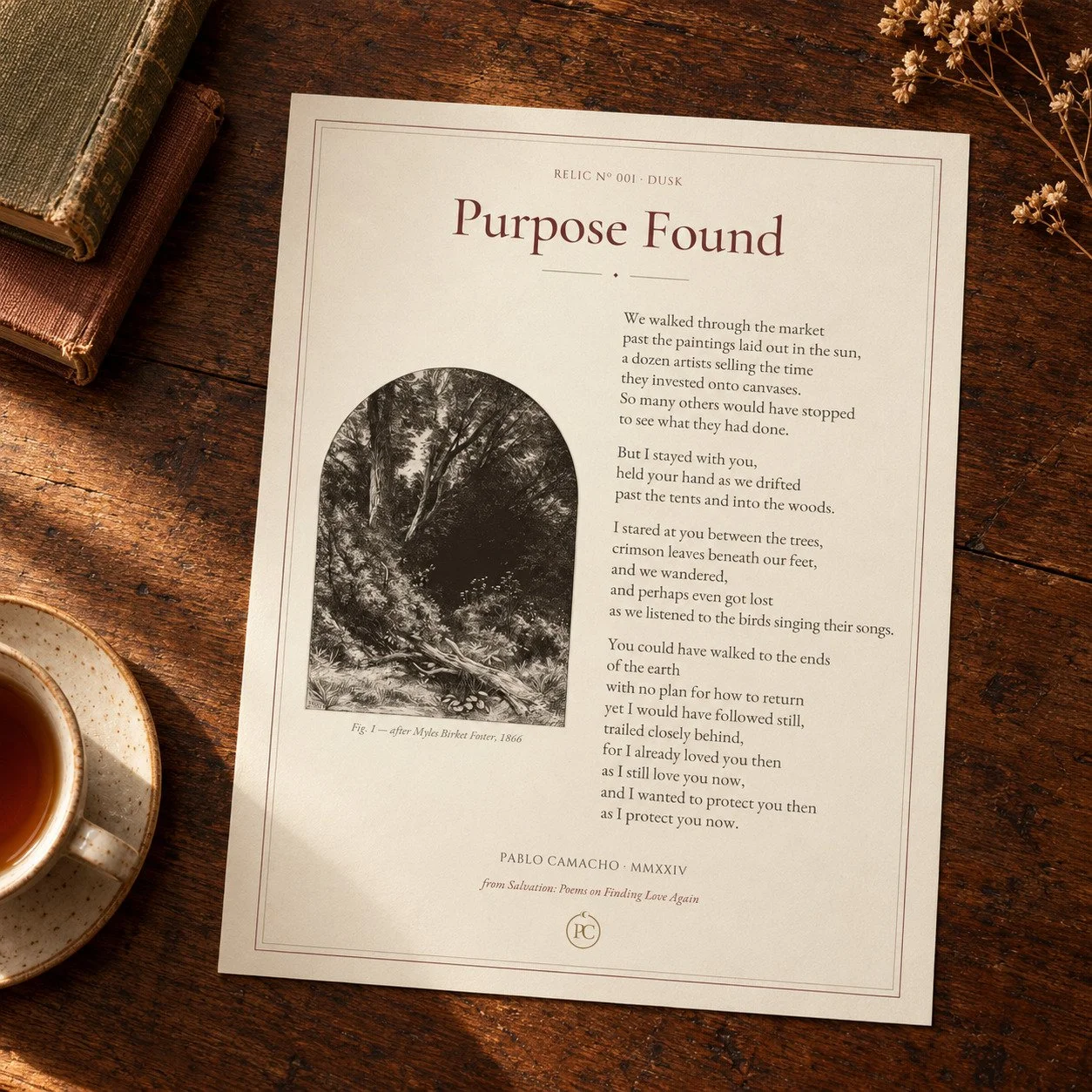 Purpose Found — Poetry Print