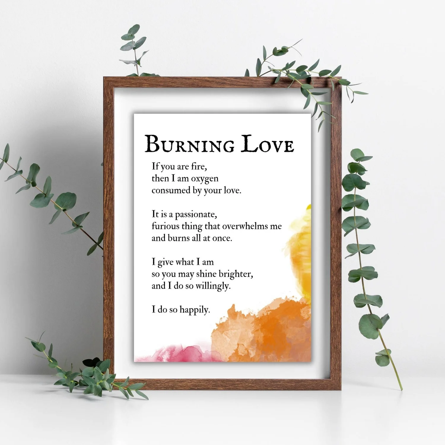 Fire And Love Poem
