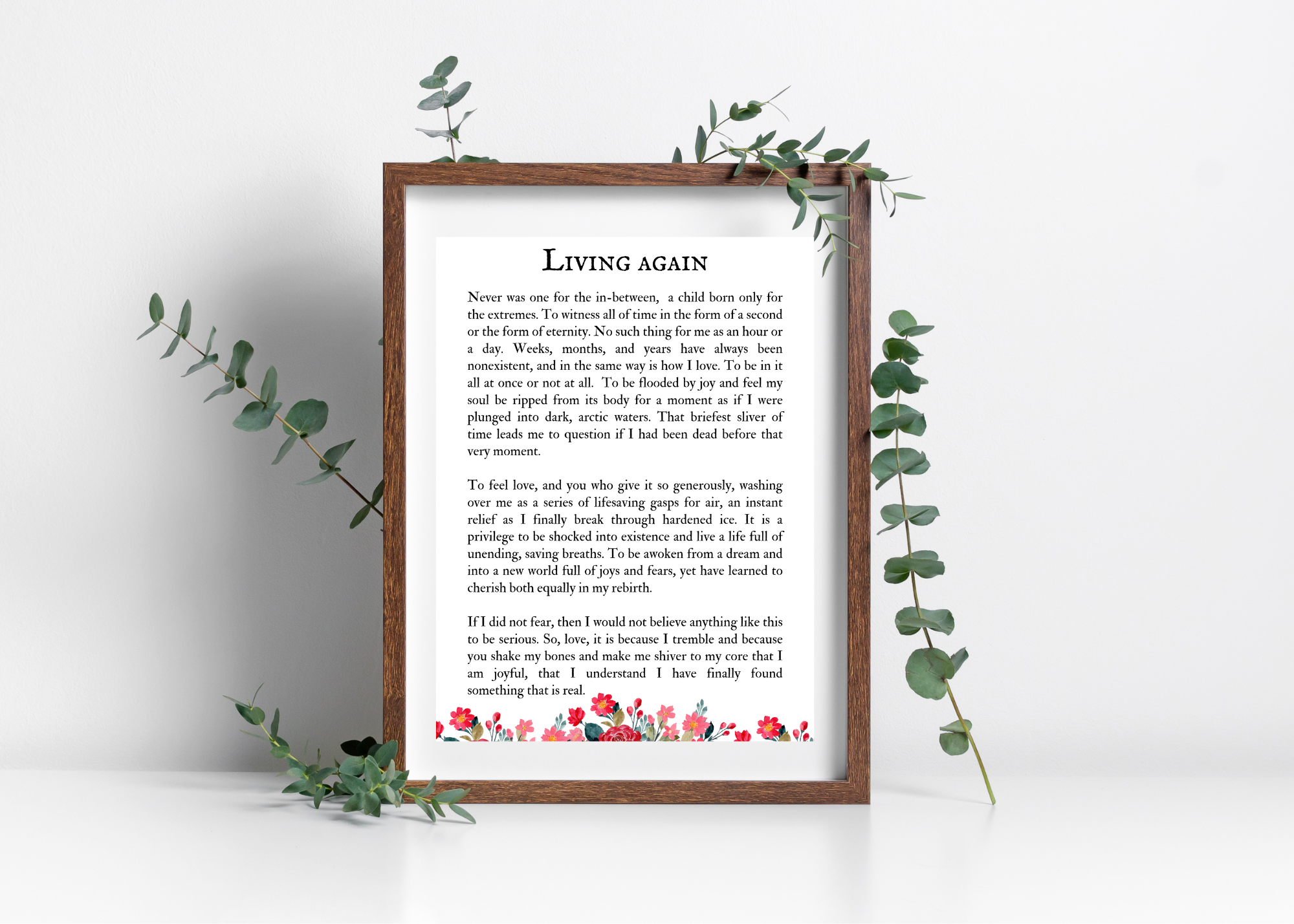Poetry Print with Green Leaves.png