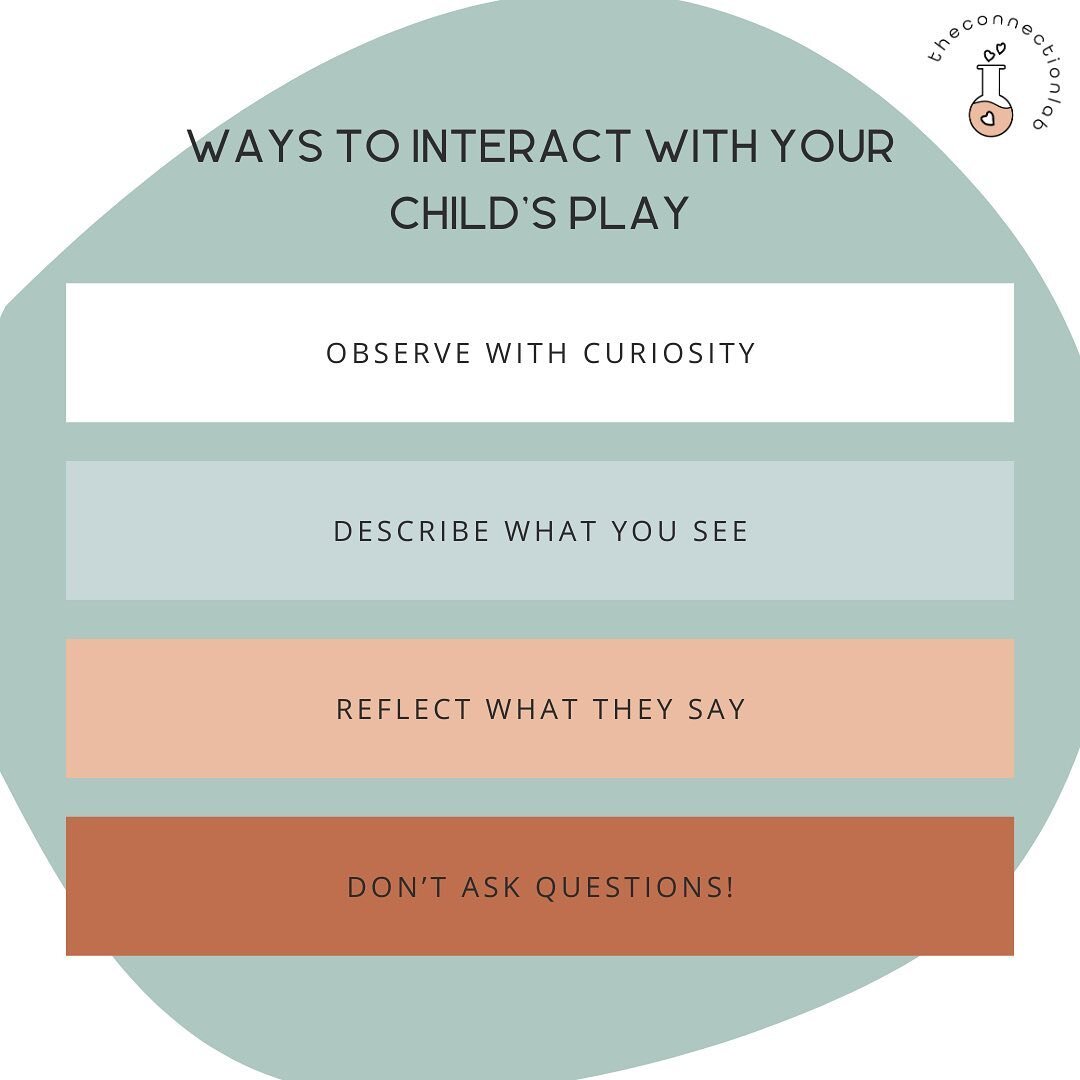 When my kids were little and they desperately wanted me to play with them, I was often at a loss for what to say and how to play... I had lost my never-never-land card. 😟
⠀⠀⠀⠀⠀⠀⠀⠀⠀⠀⠀⠀
What I have learned from incredible researchers and parenting met