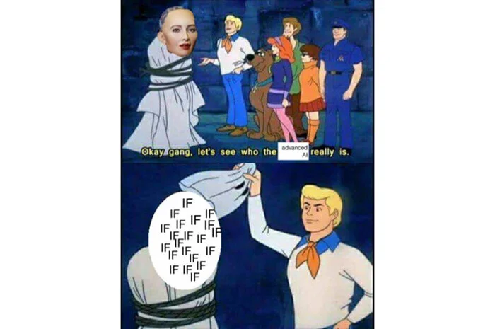 A version of the AI meme using  Scooby Doo .