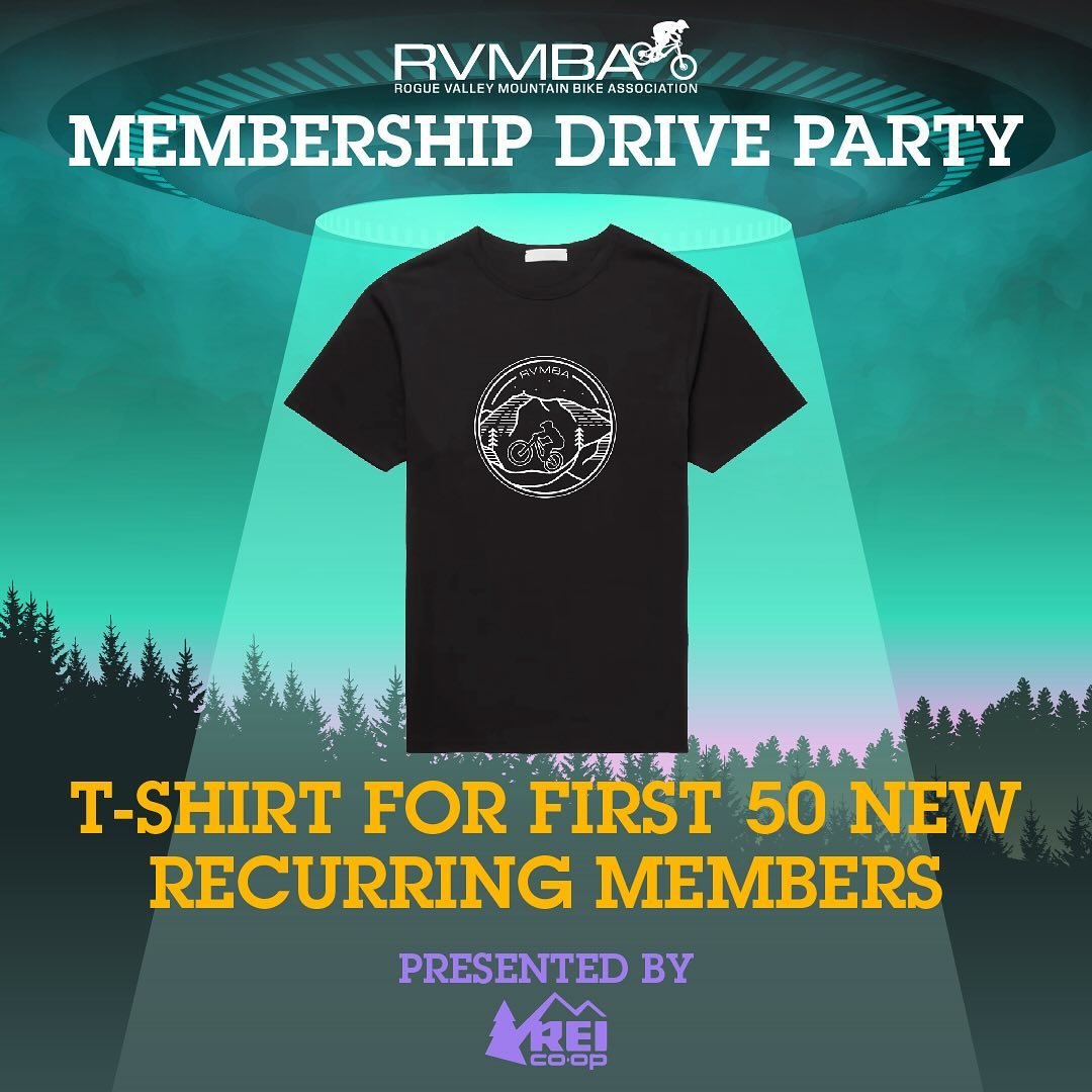 Make sure you&rsquo;ve marked your calendars for 4/20!Starting at 4:00pm, the first 50 people to show up to the membership drive party @thenoblefoxashland and set up a recurring RVMBA membership will get this sweet RVMBA t-shirt!  Many thanks to REI 