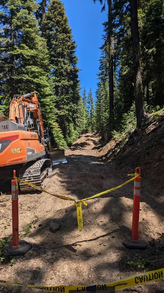 MtA-Line is coming along nicely after our first dig week! Check out a few drone clips.
Reminder to please stay off Bull Gap Rd until construction is finished. Use Toleman Creek Rd or TimeWarp as bypasses.