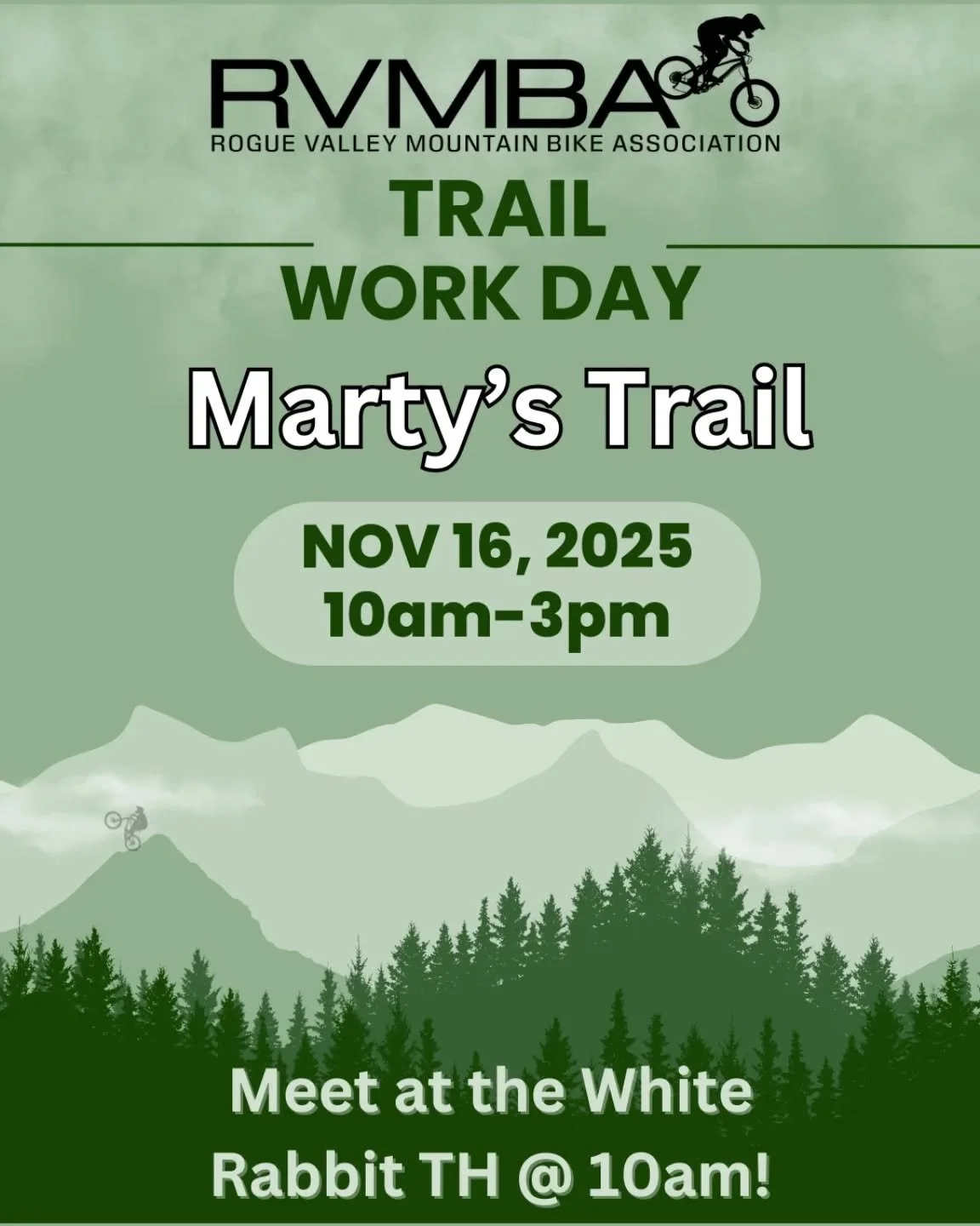 Trailwork day sponsored by @sammichashland

Join us on Sunday to work on Marty's! We will be doing some digging &amp; sculpting, veg mgmt, and fixing erosion problems across the length of the trail. No experience necessary, come meet fellow riders an