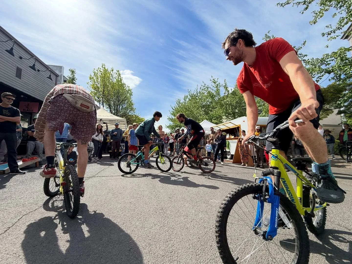 Thanks everyone who came to hang out at this year&rsquo;s Ashland Bike Festival: A St block party. Music by @coolcatfunk, the second annual track stand death match came down to Spencer and Aaron, with @aaron.bailey_55 pulling out the win! 
The event 