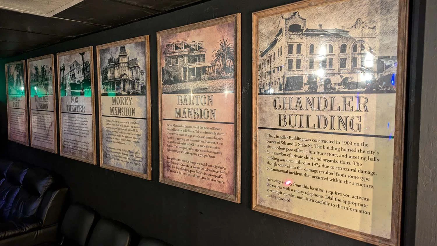 All games at the Hall Of Shadows revolve around actual local ghost stories that have been known to locals for decades.