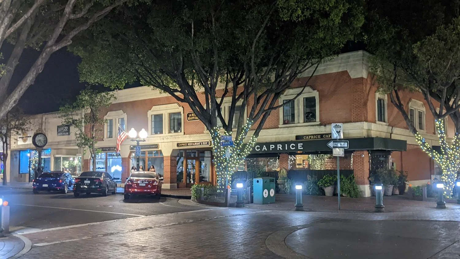 Guest can enter our facility on E State street through the door next to the Caprice Cafe and then proceed downstairs to our underground location.