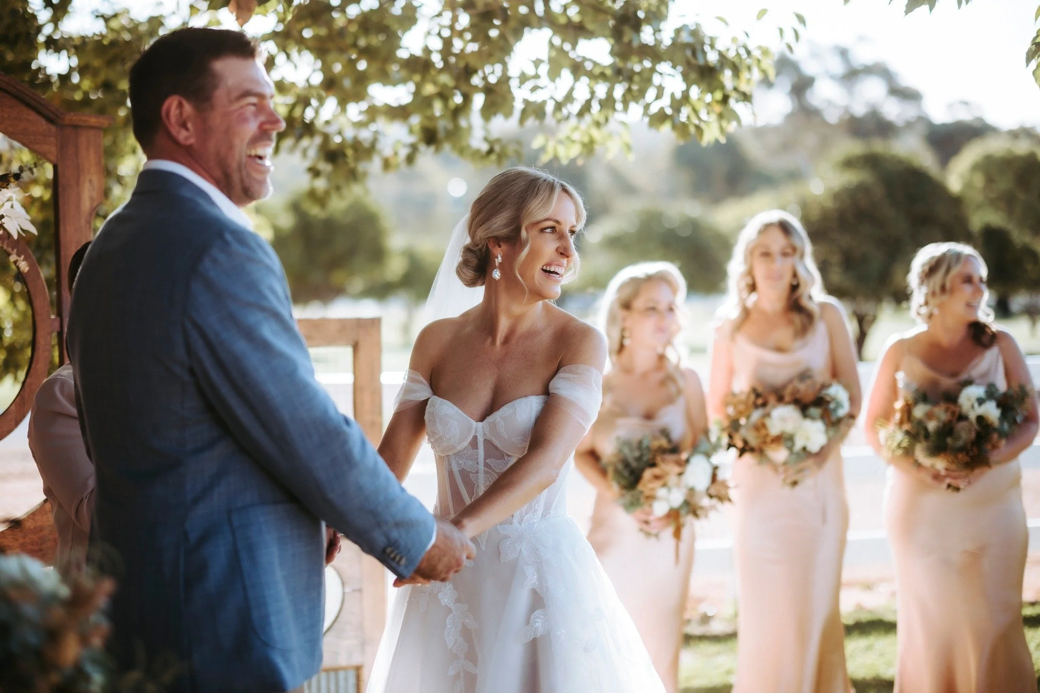 Take a moment. Take several moments. Appreciate all the little details.

The smiling faces of your guests.
The smell of your flowers.
The look on the face of your beloved when you say "I Do".

Wherever possible, build time into your day to 