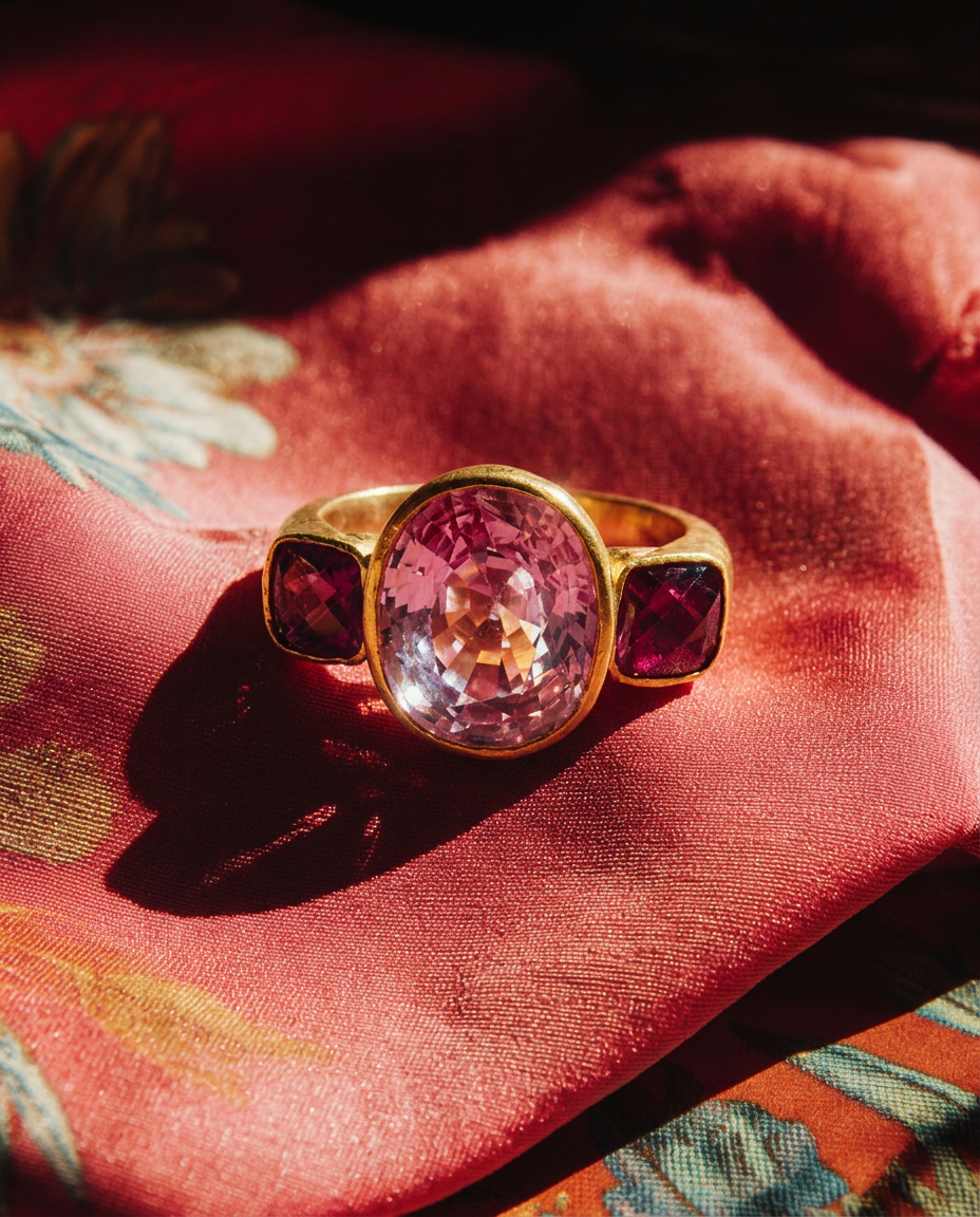 replace the ring in @1 with the ring in @2. match the scene lighting in @1 -3.png