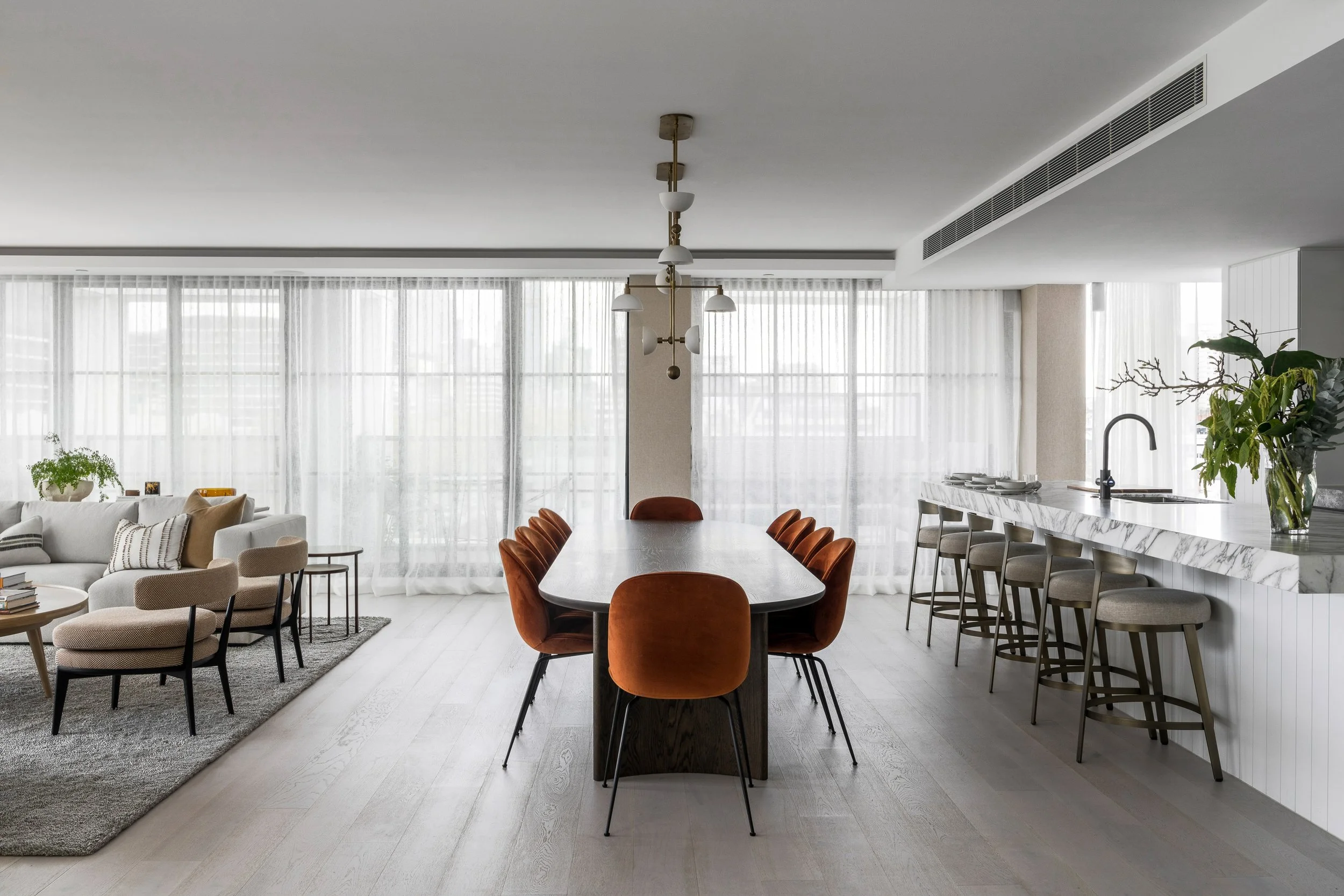 Image showcasing Collingwood Penthouse | Apartment Interior Design Melbourne — RYLIE ...