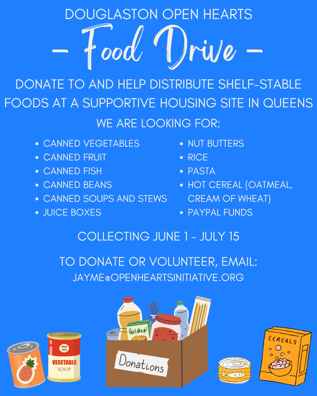 Food Drive for Supportive Housing in Queens