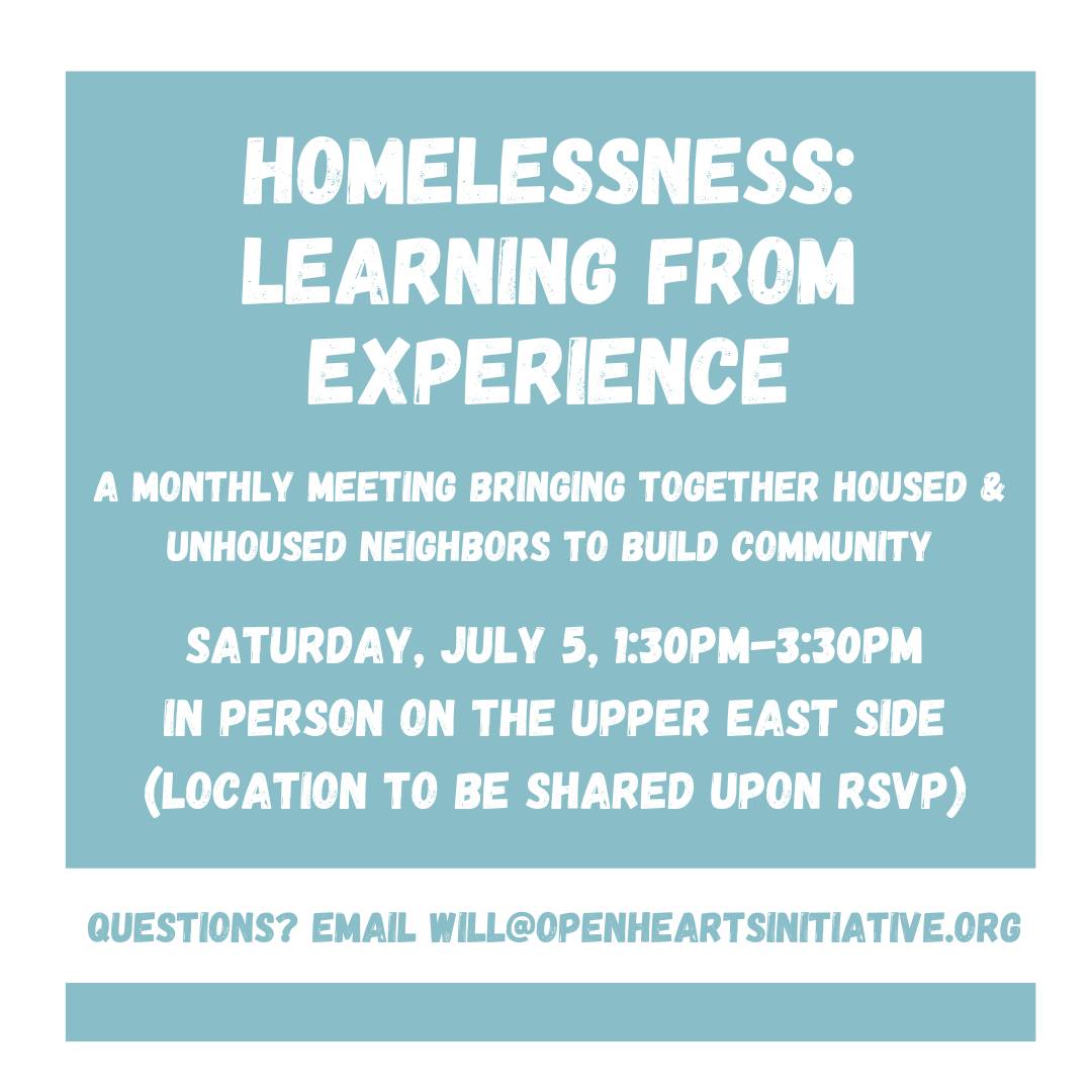 Homelessness: Learning From Experience Meeting