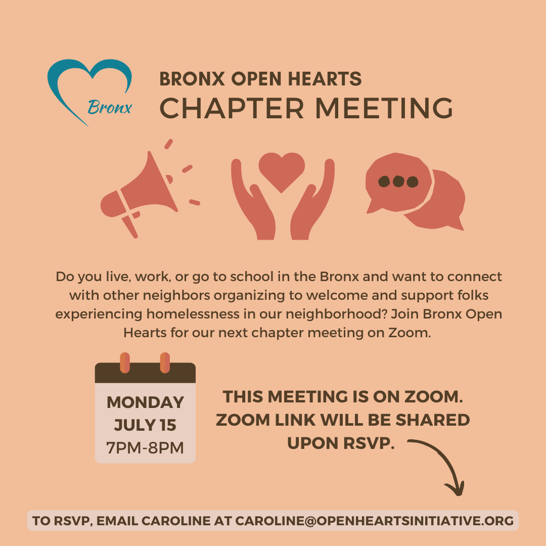 Bronx Open Hearts Chapter Meeting