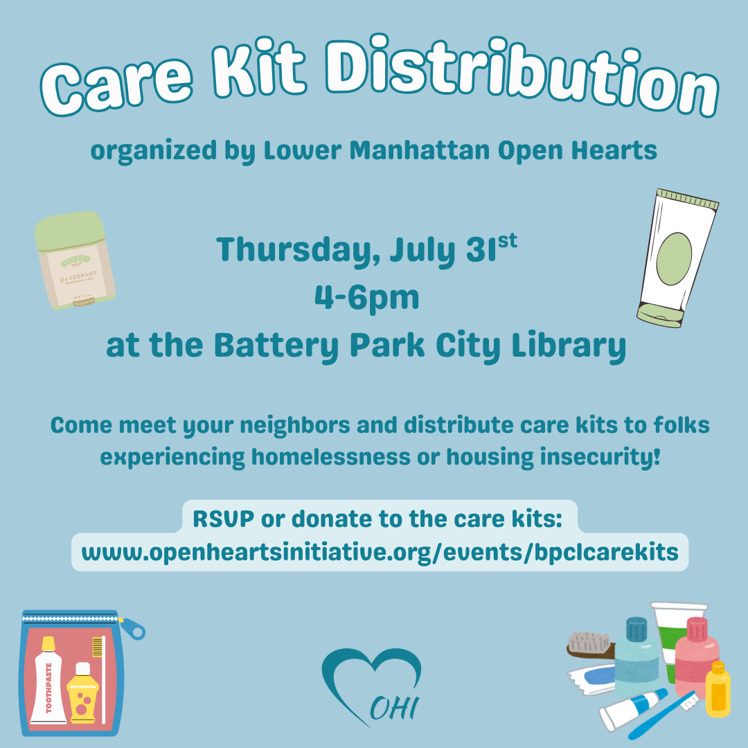 Distribute Care Kits in Lower Manhattan