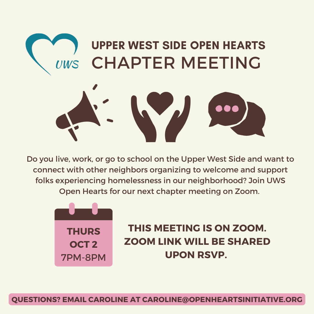 Upper West Side Open Hearts Chapter Meeting
