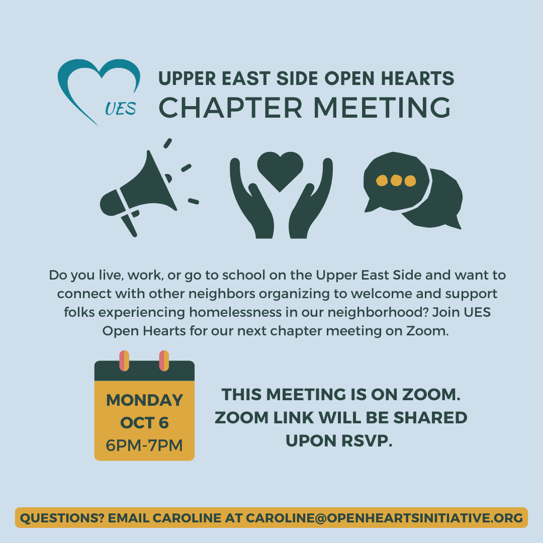 Upper East Side Open Hearts Chapter Meeting