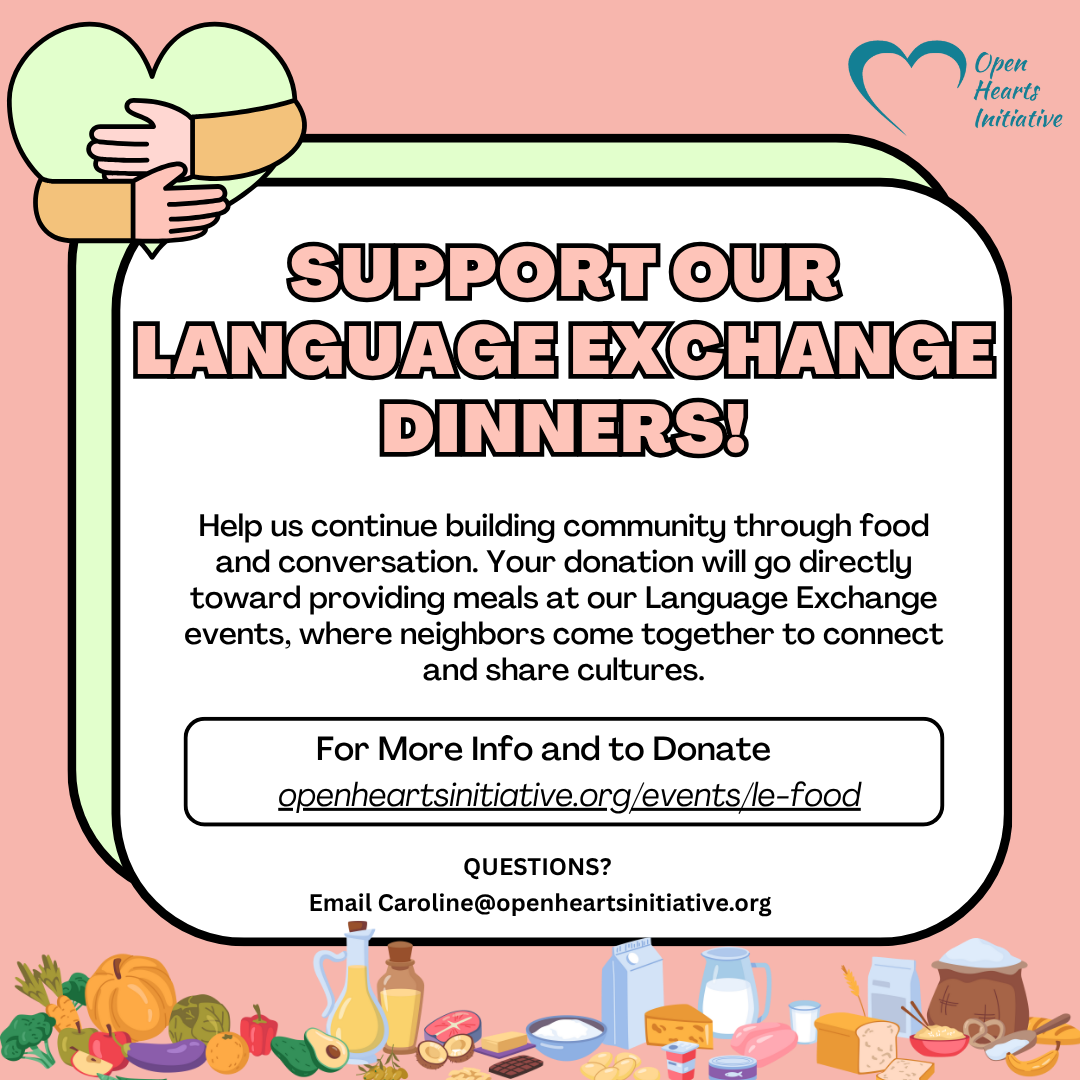 Provide Dinner for our Language Exchange Participants!