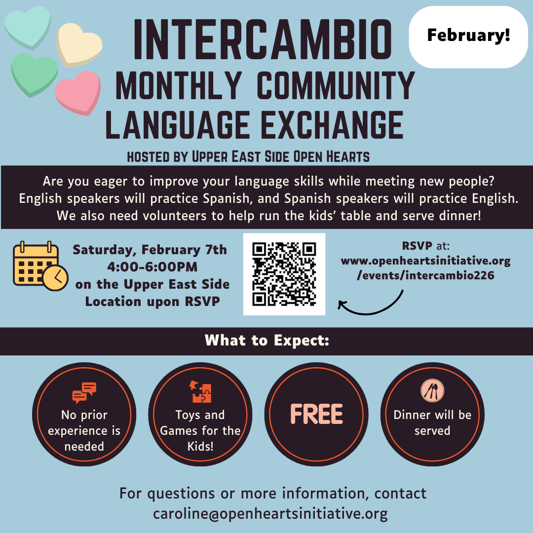 Monthly Community Language Exchange/Intercambio - February