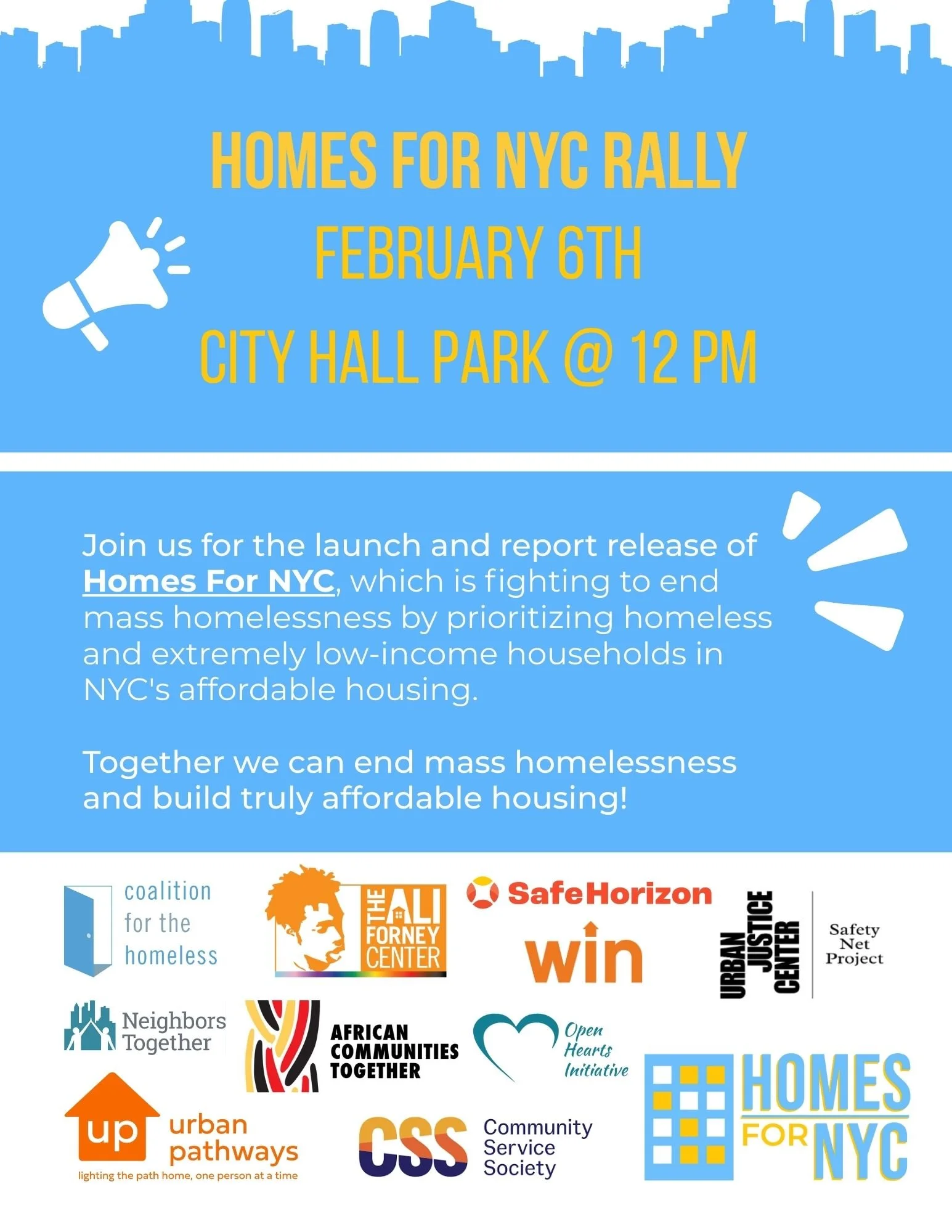 Homes for NYC Rally