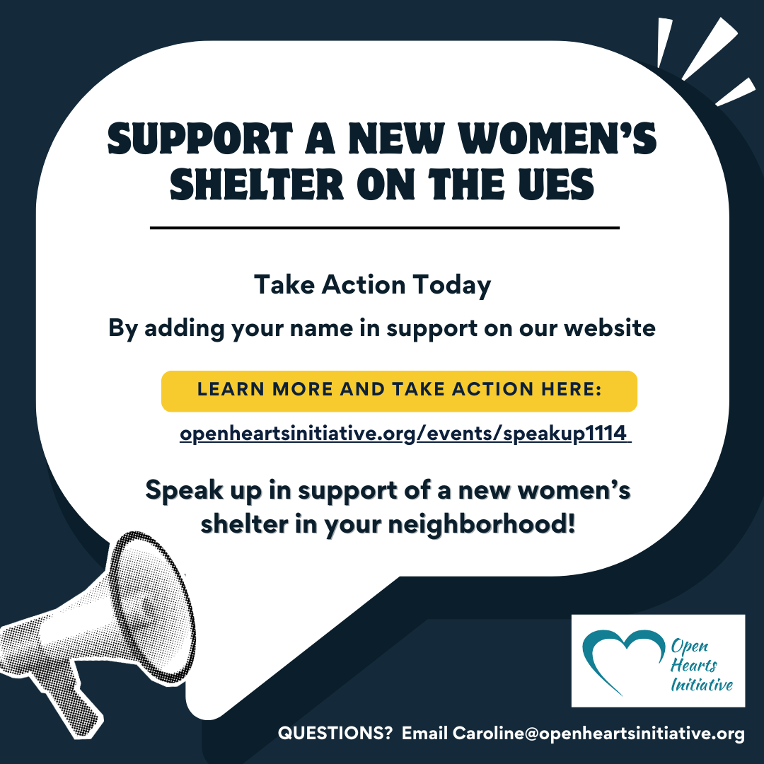 Speak Up in Support of the 1114 First Avenue Women’s shelter