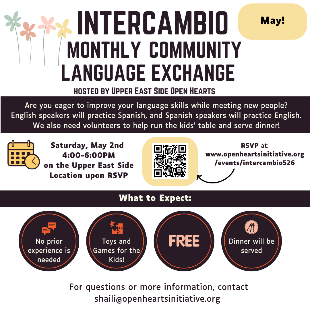 Monthly Community Language Exchange/Intercambio - May