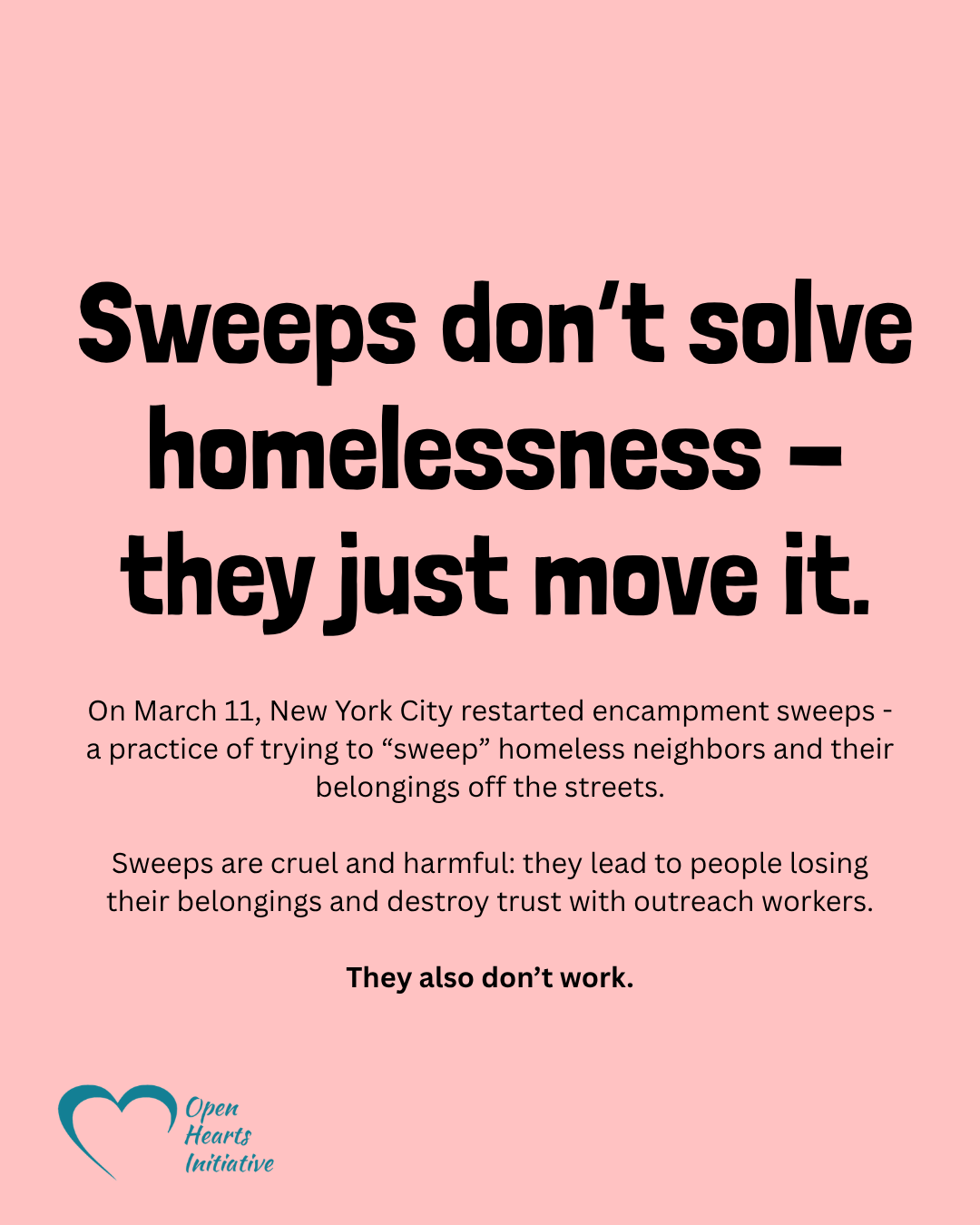 Call Your City Council Member: Solutions, Not Sweeps!