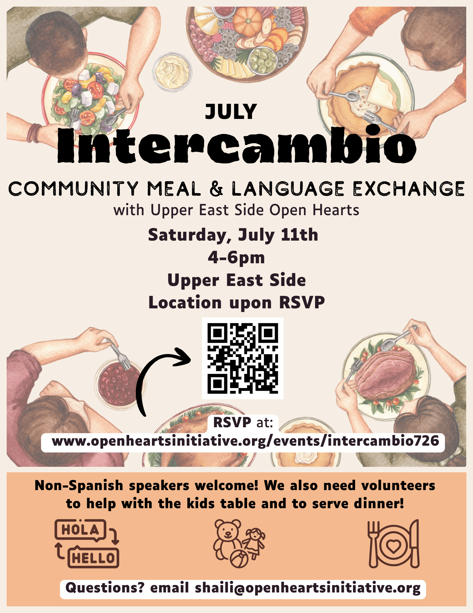 Monthly Community Language Exchange/Intercambio - July