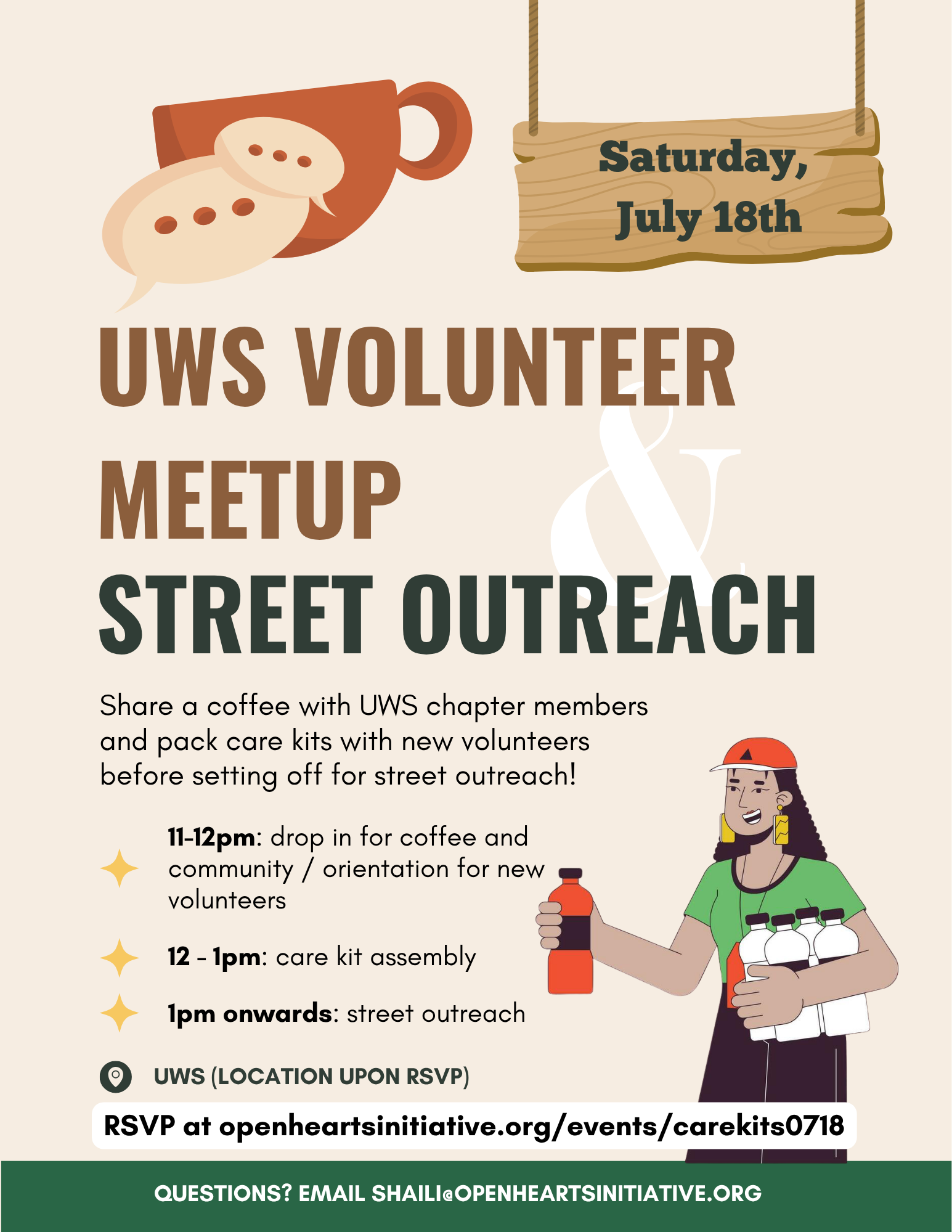 UWS Volunteer Meetup: Care Kit Packing &amp; Street Outreach