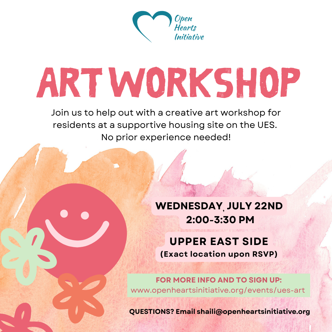Arts at a UES Supportive Housing Site!