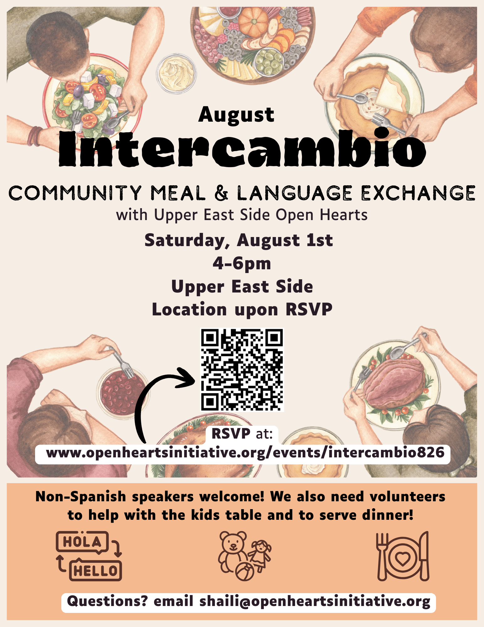 Monthly Community Language Exchange/Intercambio - August
