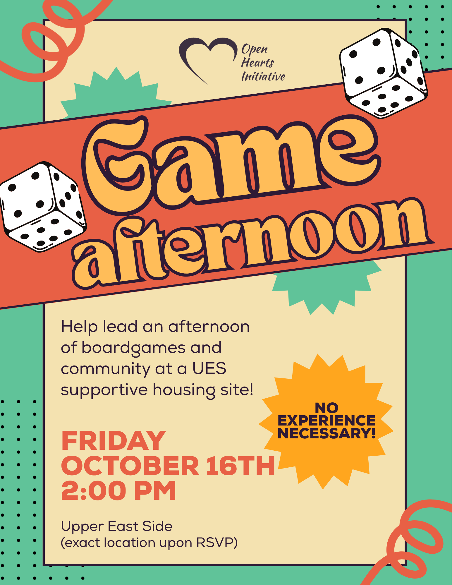 Game “night” at a UES Supportive Housing Site!