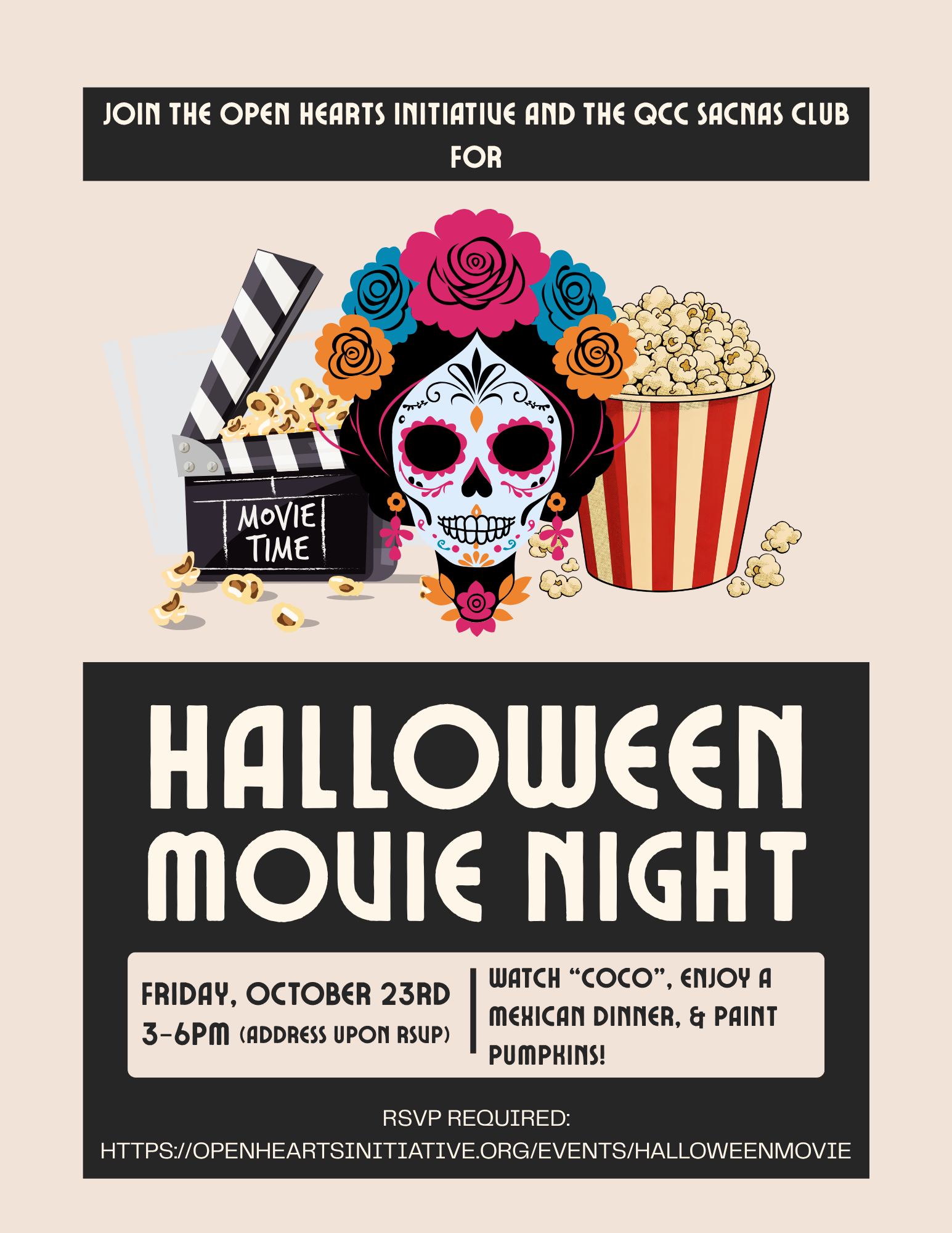 Halloween Movie Night + Dinner with Homeless Neighbors
