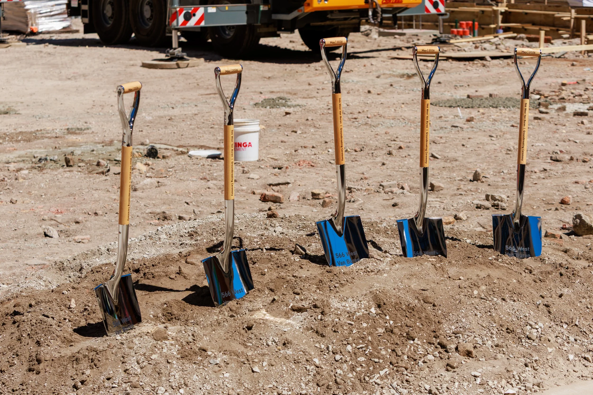  566 West Van Buren Breaks Ground