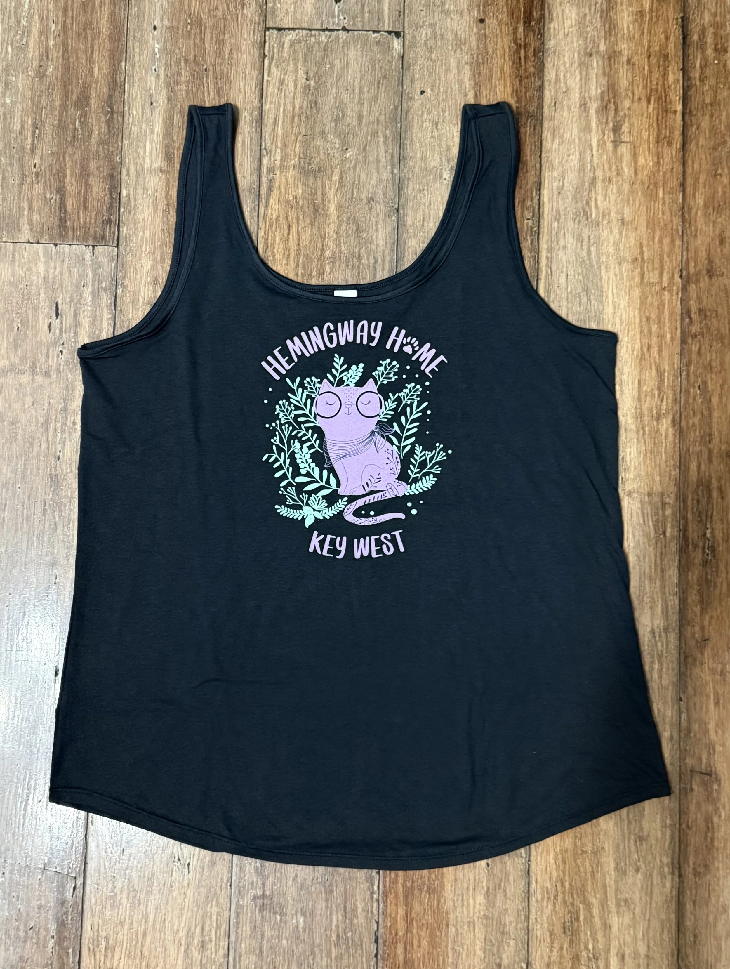 Cat with Glasses Tank Top