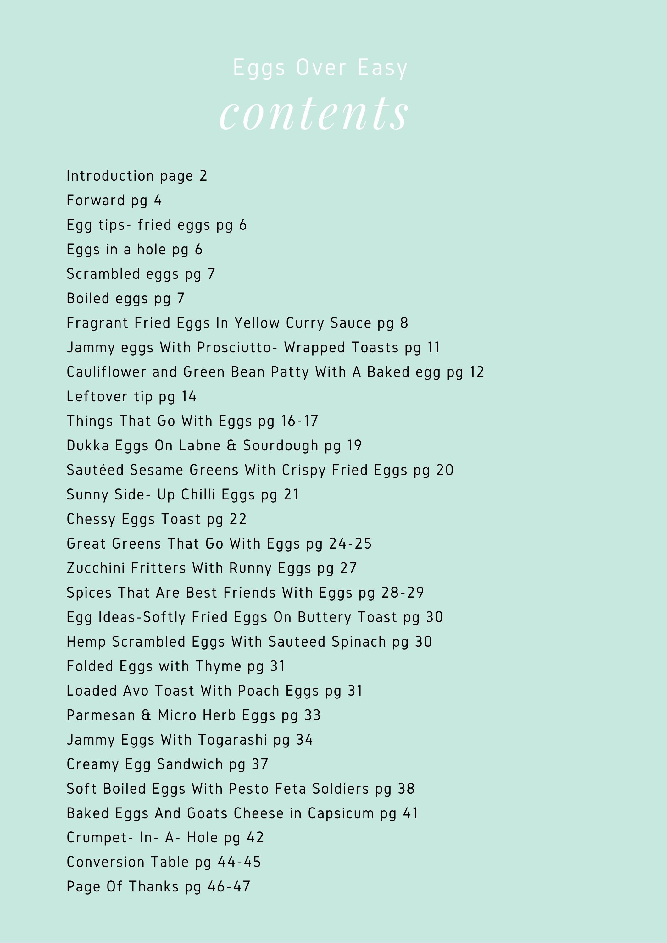 contents page Eggs Over Easy..jpg