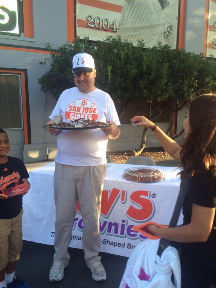 Luv's Brownies 20 year anniversary at San Jose Giants Excite Ballpark (Copy)