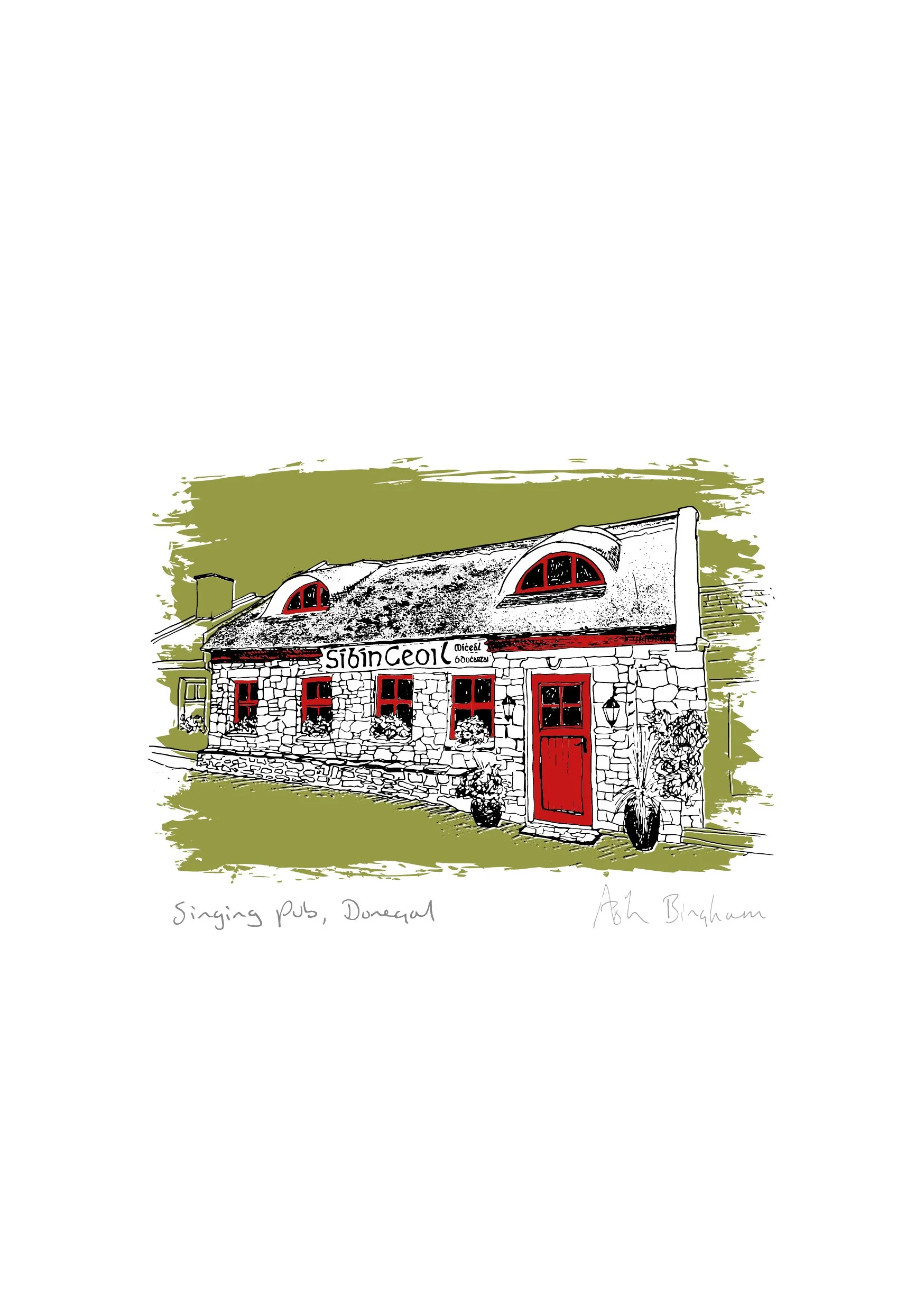 Singing Pub, Donegal - Hand Signed Print