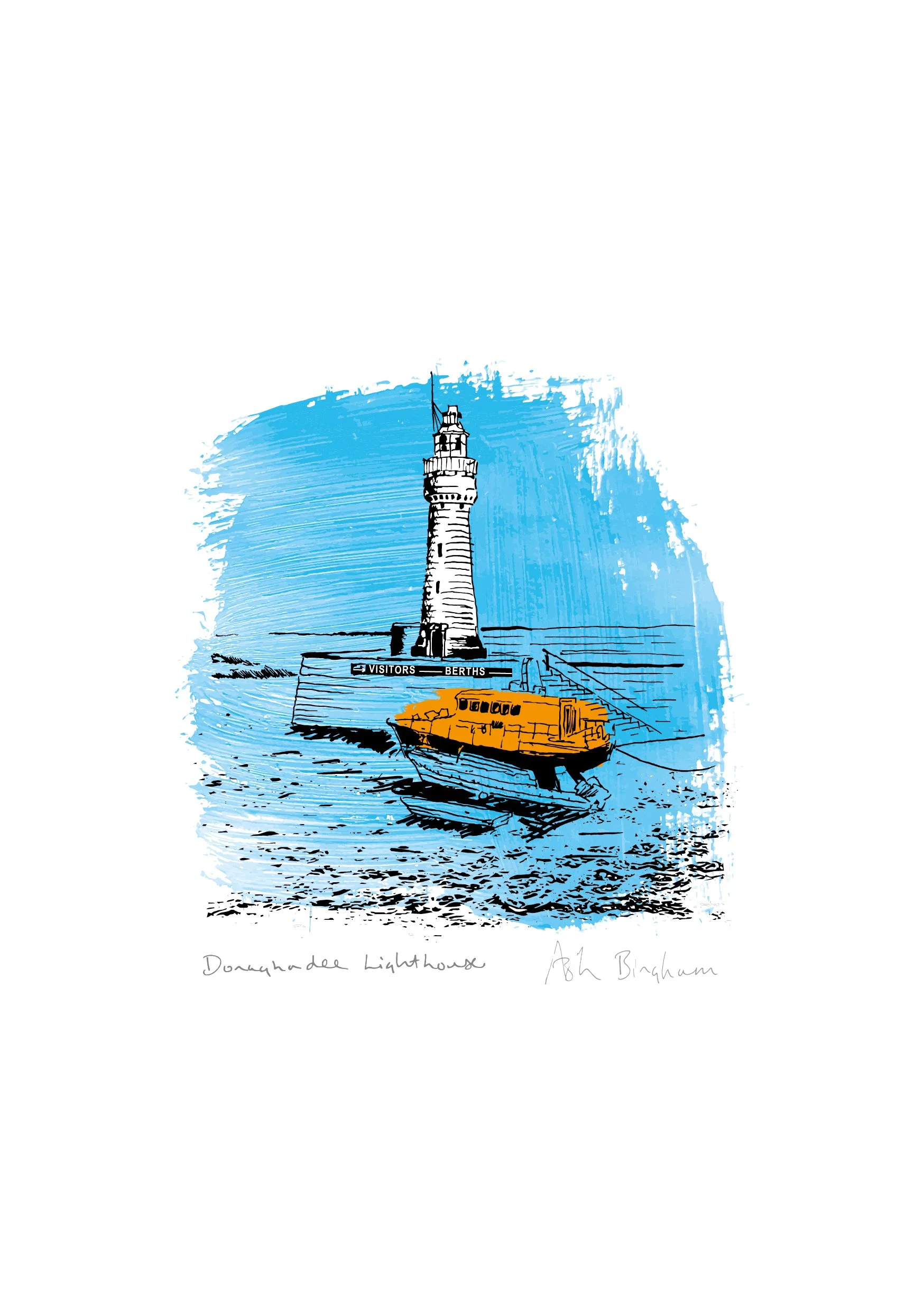 Donaghadee Lighthouse - Hand Signed Print