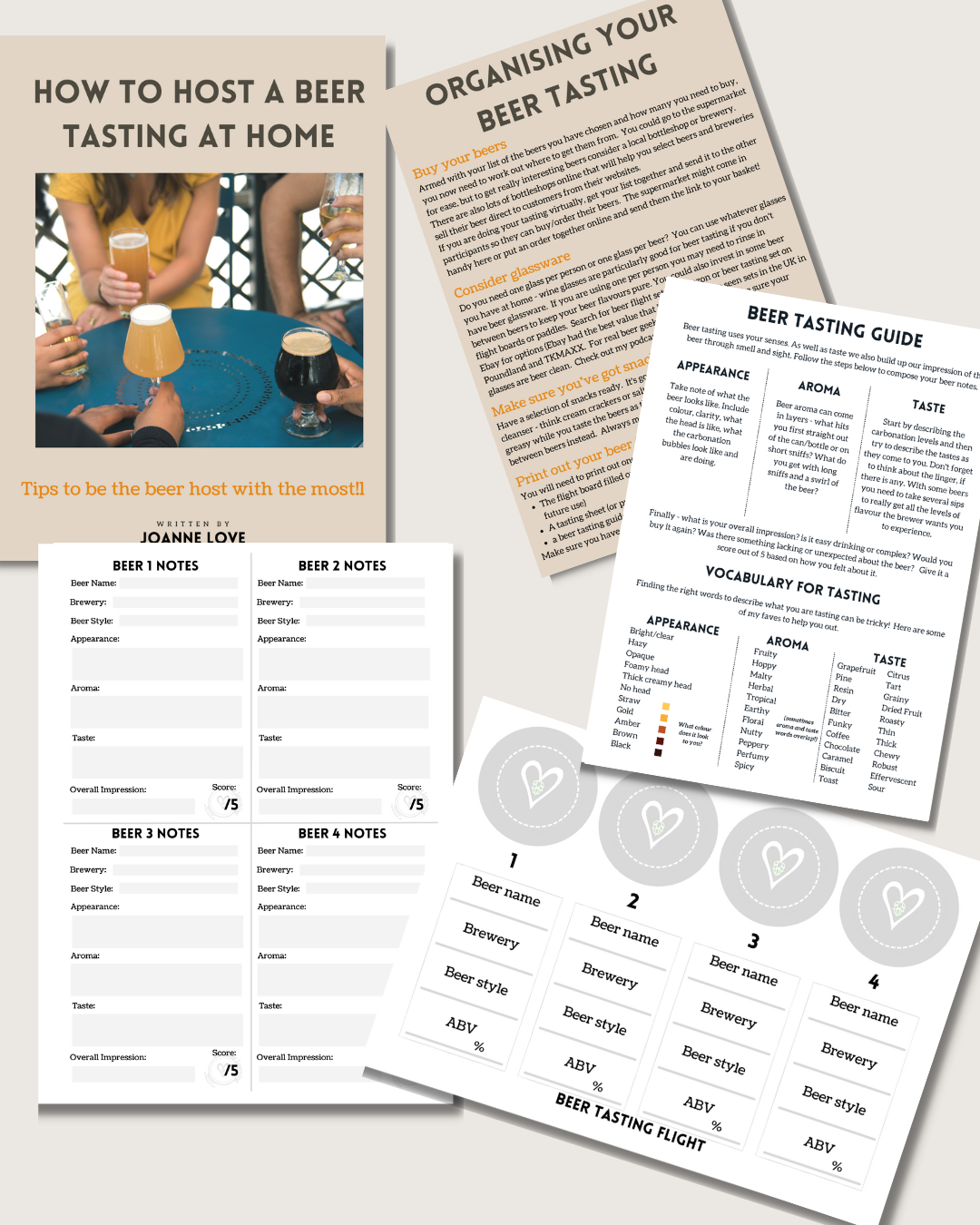 Beer Tasting Party Kits — Love Beer Learning