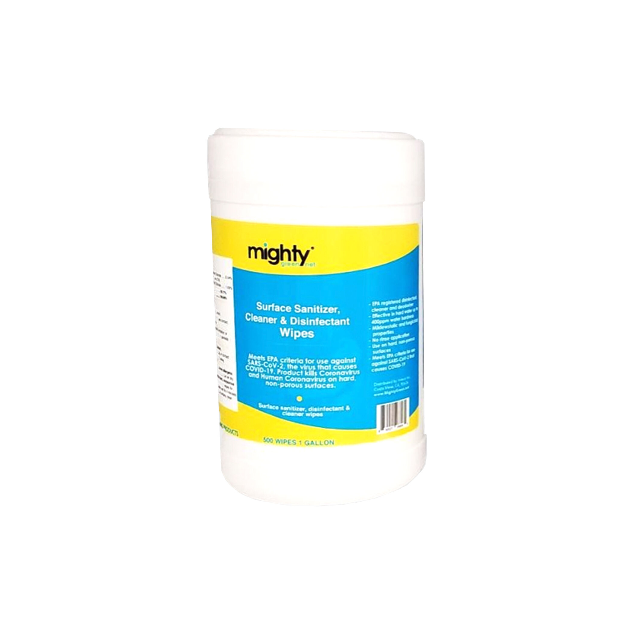 EPA Formulated Mighty Green Wipe Canister (100 count) 