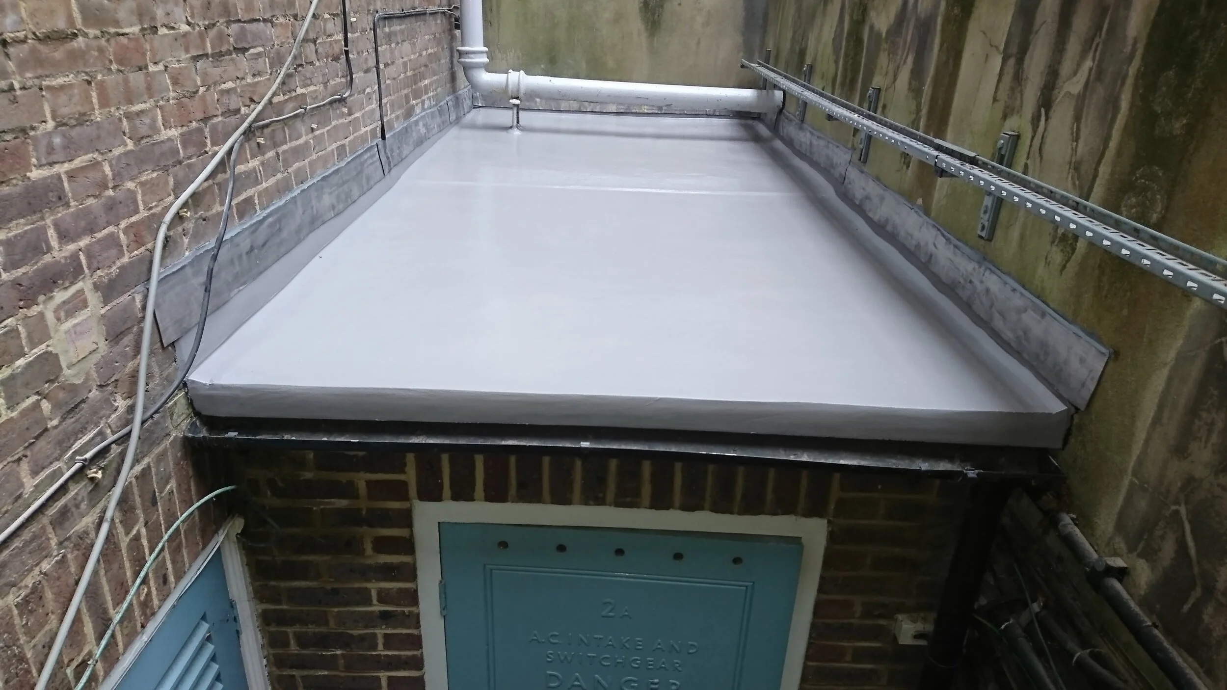 Mastic asphalt flat roof