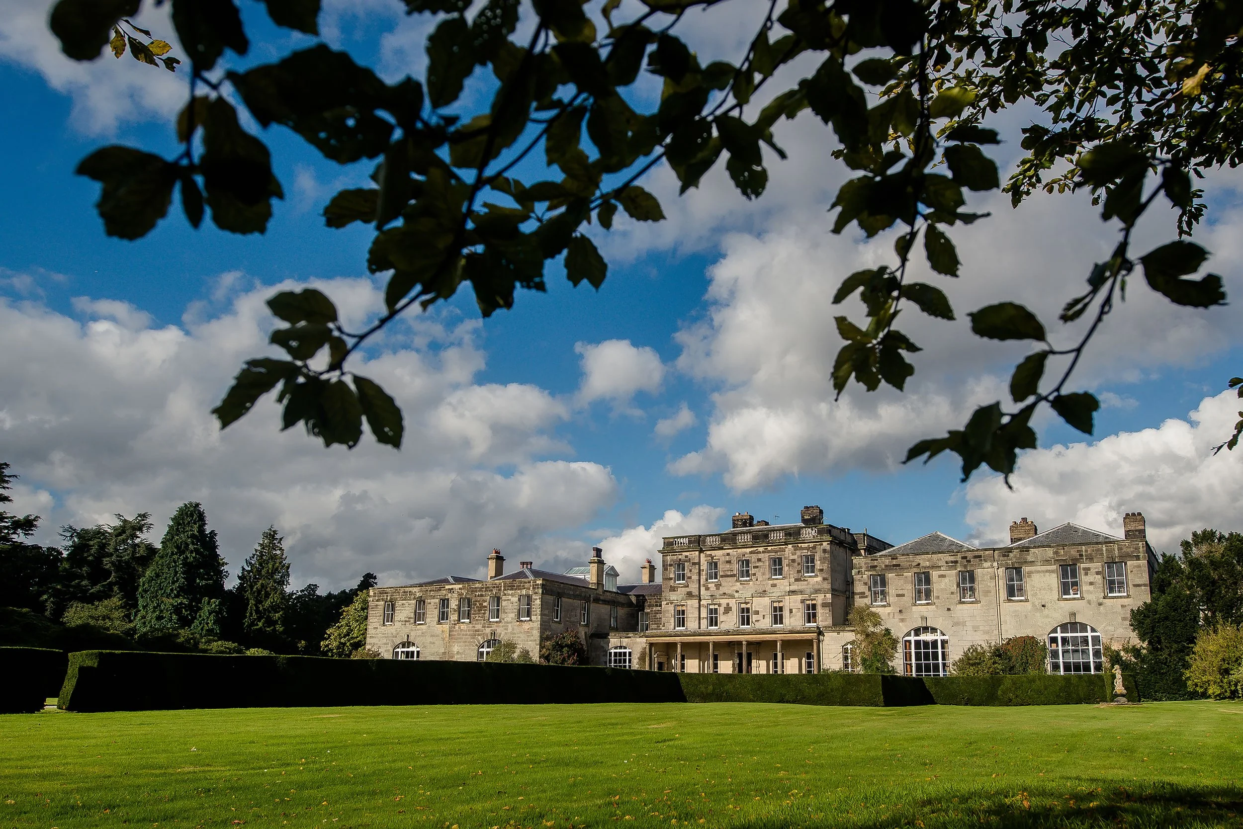 The front of Birdsall House, Malton, North Yorkshire