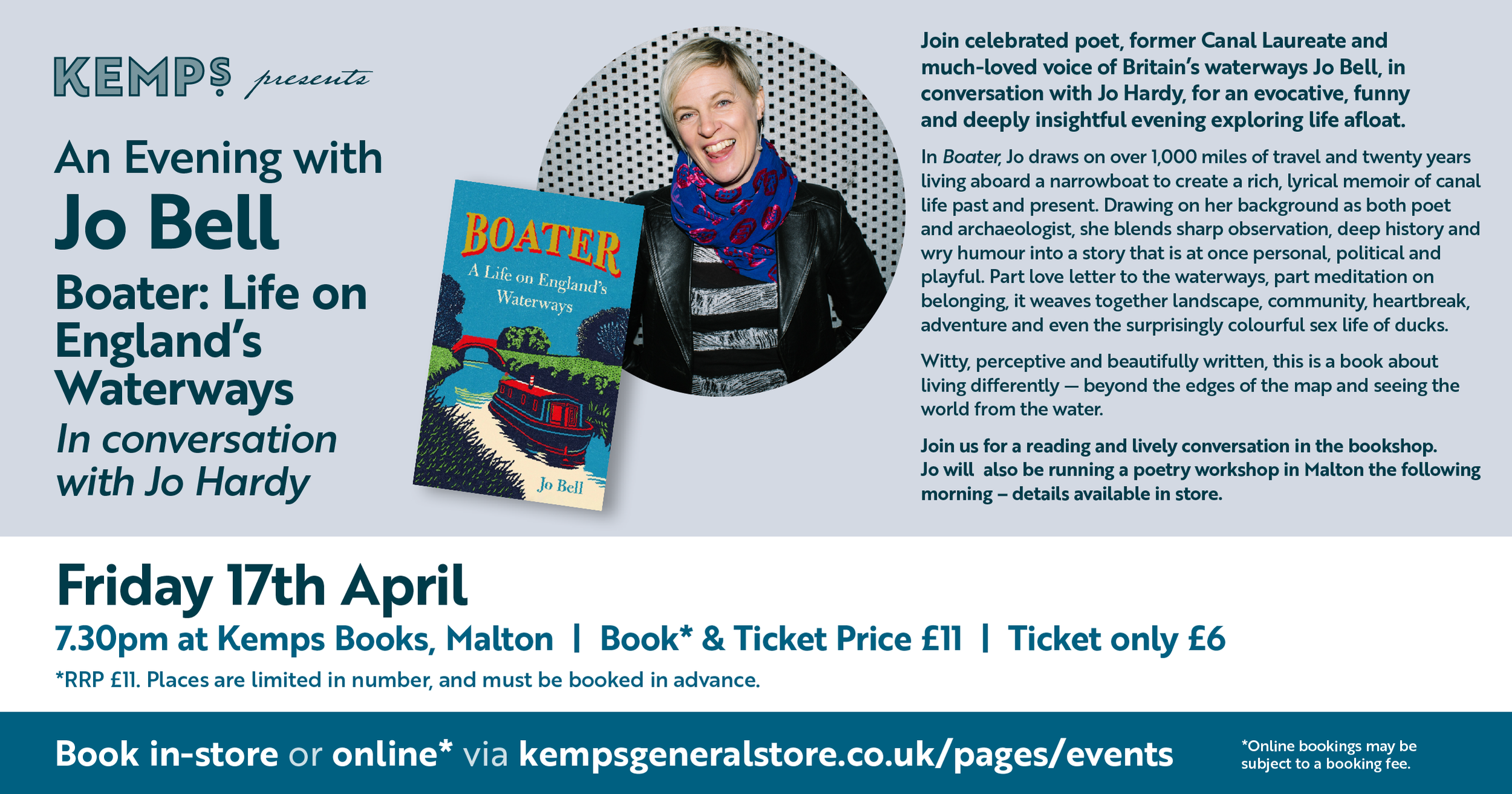 Kemps presents: Jo Bell Author Event