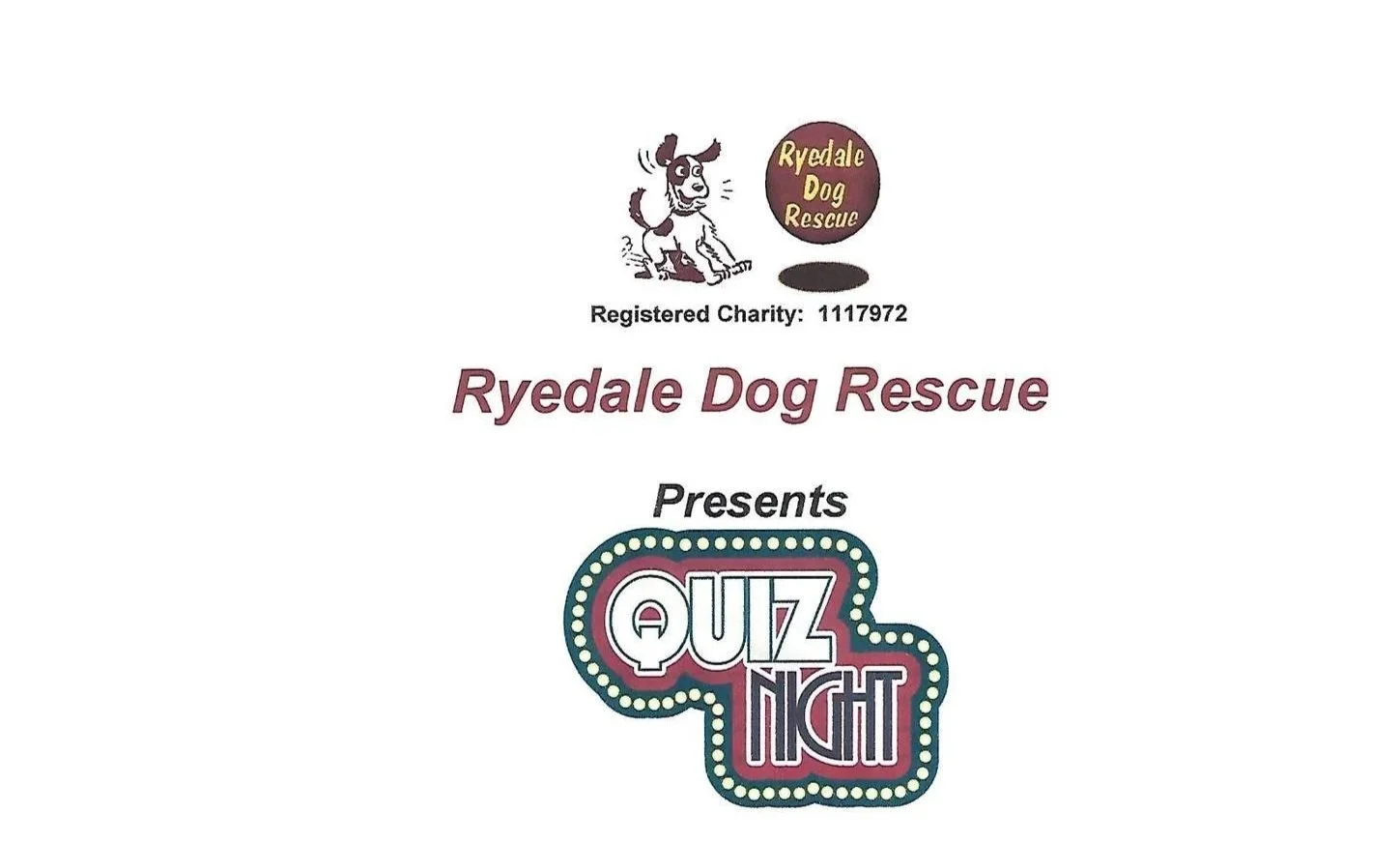 Ryedale Dog Rescue Quiz Night at The Milton Rooms
