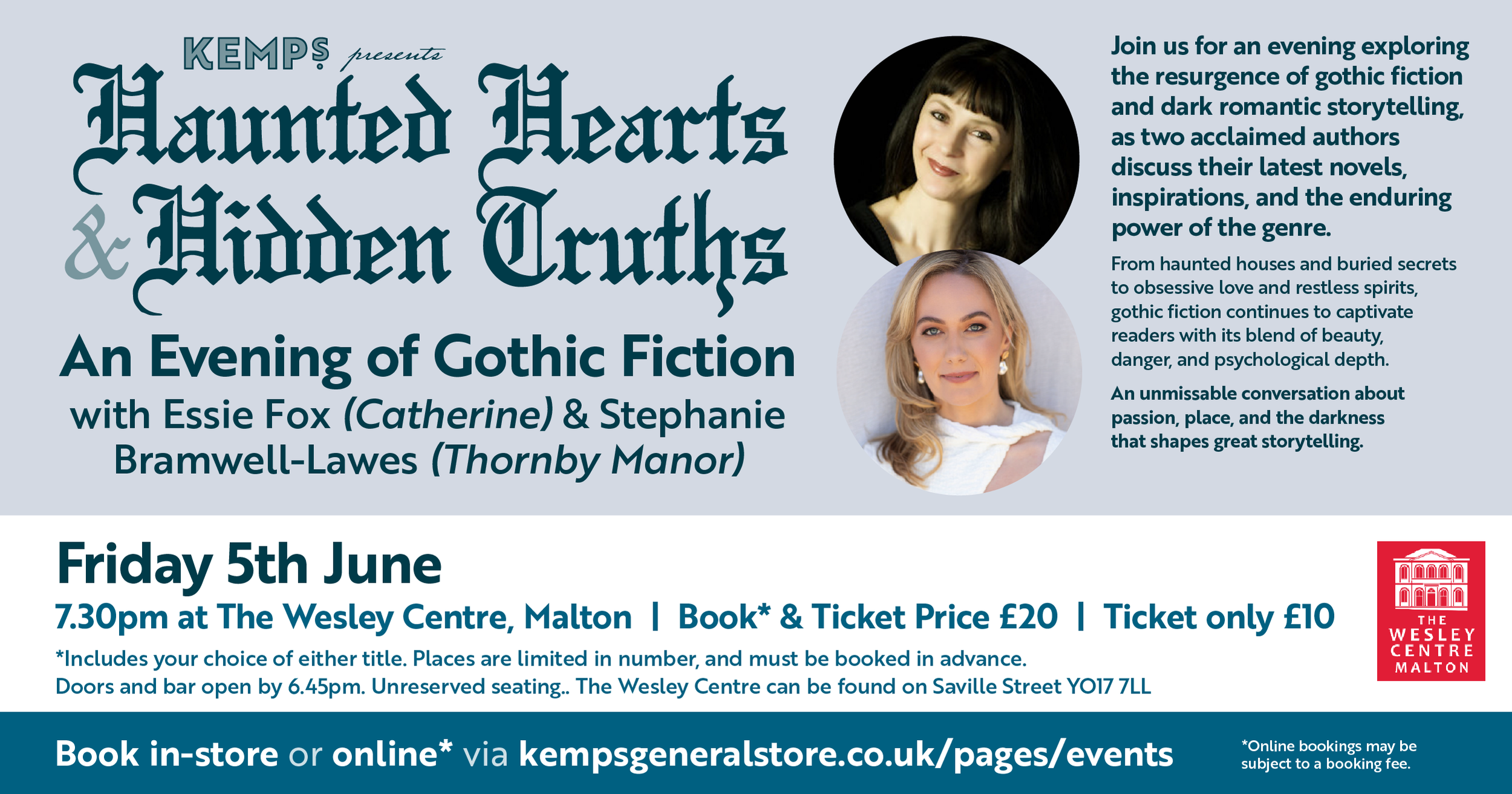 Kemps presents: Haunted Hearts &amp; Hidden Truths - An Evening of Gothic Fiction