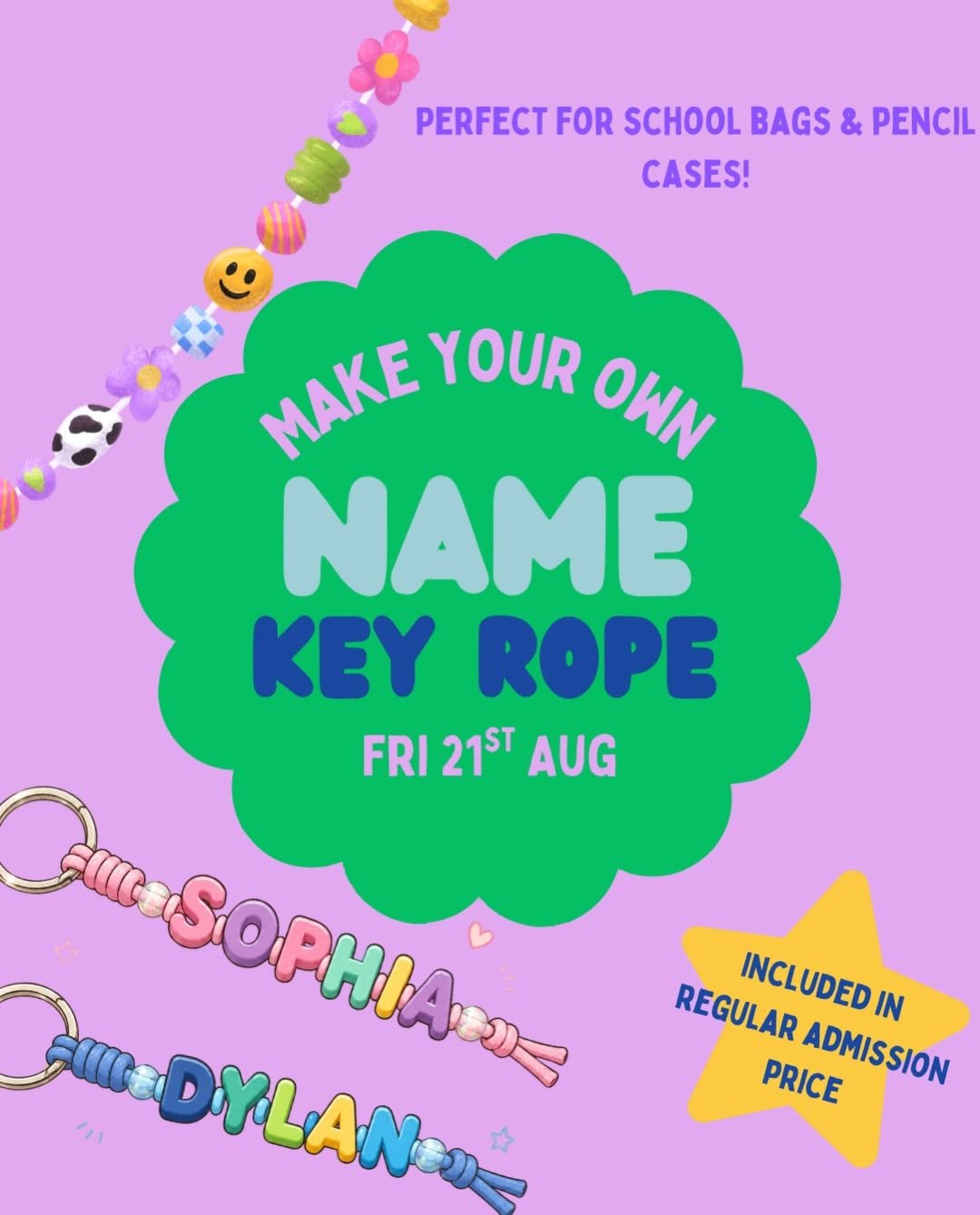 Summer Activity - Make Your Own Name on a Key Rope on at The Little Llama