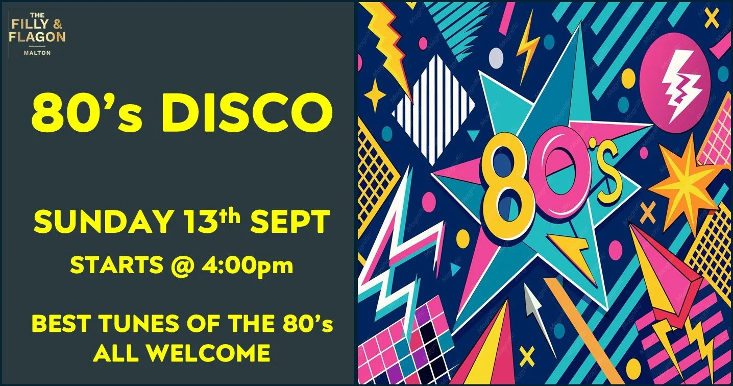 80’s Daytime Disco at The Filly &amp; Flagon
