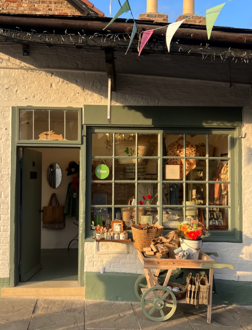The shop front of the Emma Gale Boutique along The Shambles in Malton, North Yorkshire